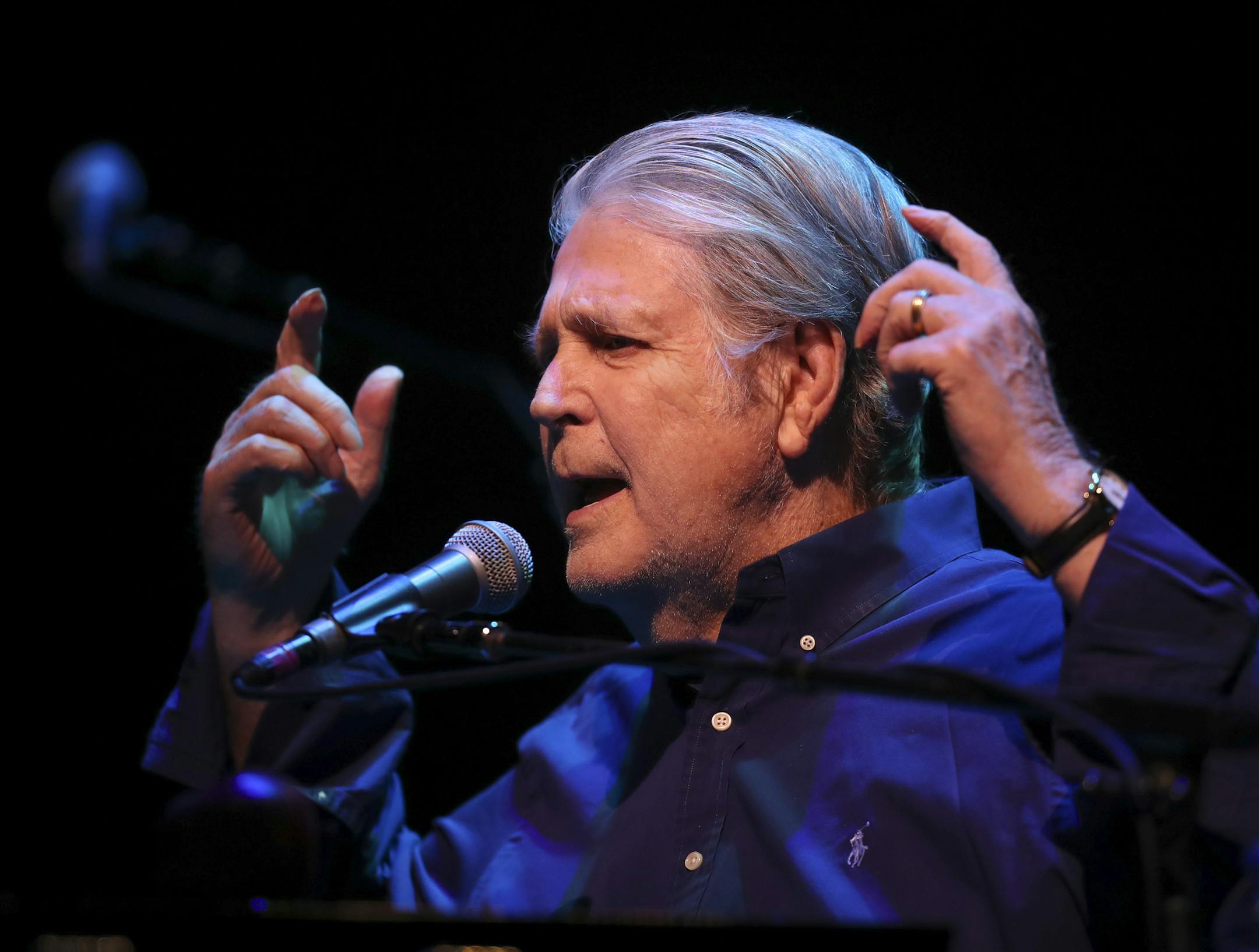 Brian Wilson performing early in his set at the Orpheum Theatre. ] JEFF WHEELER &#xef; jeff.wheeler@startribune.com To commemorate the 50th anniversary of the release of the landmark album Pet Sounds, Brian Wilson performed at the Orpheum Theatre Sunday night, October 2, 2016 in Minneapolis.