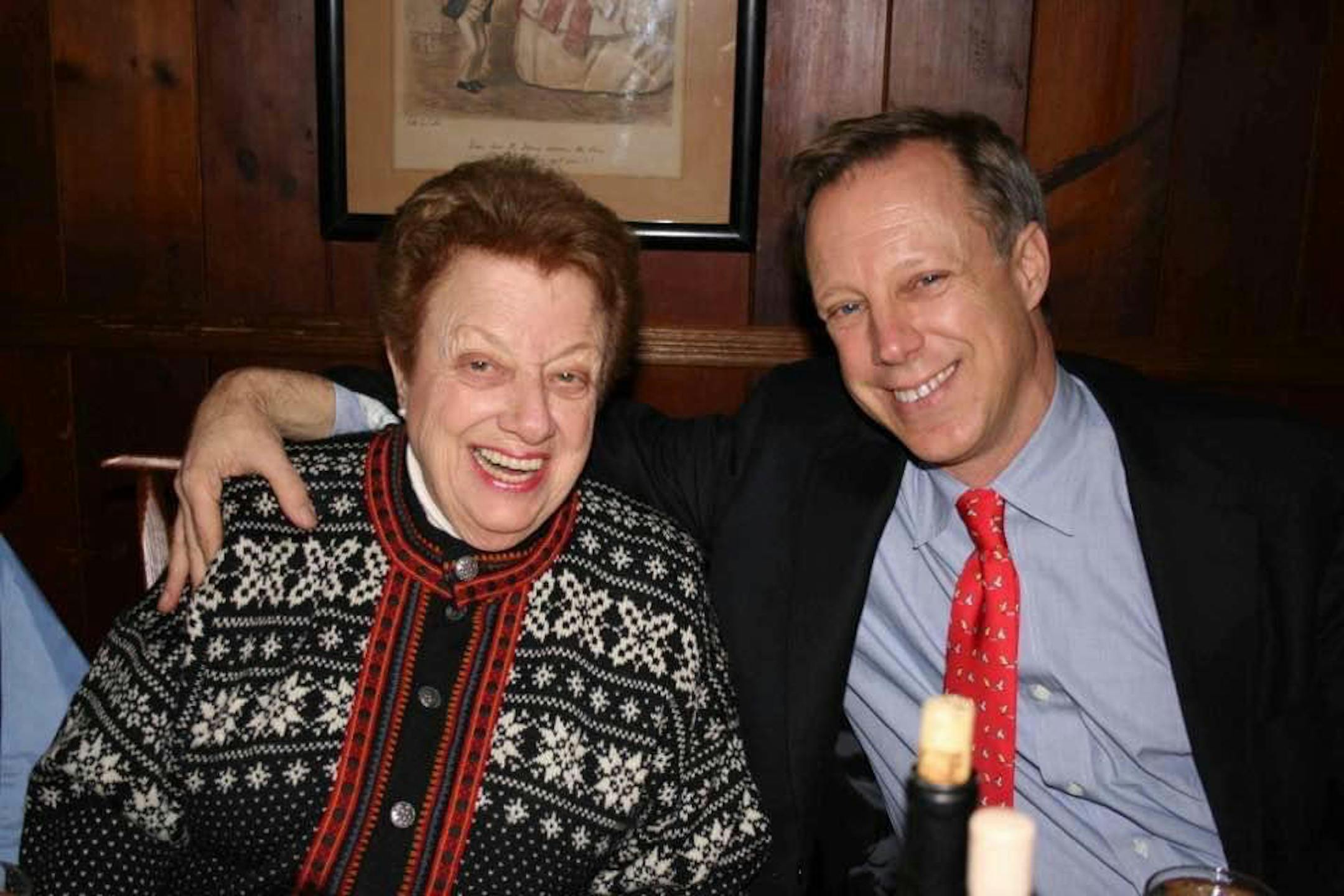 The author, Steven Petrow, and his mother Margot, on her 75th birthday. Photo courtesy of Steven Petrow