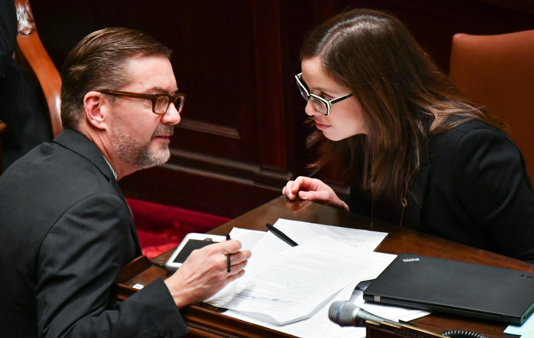 Senator Scott Dibble, DFL- Minneapolis and Senator Melisa Franzen, DFL-Edina were both outspoken in their opposition of the Real ID bill.
