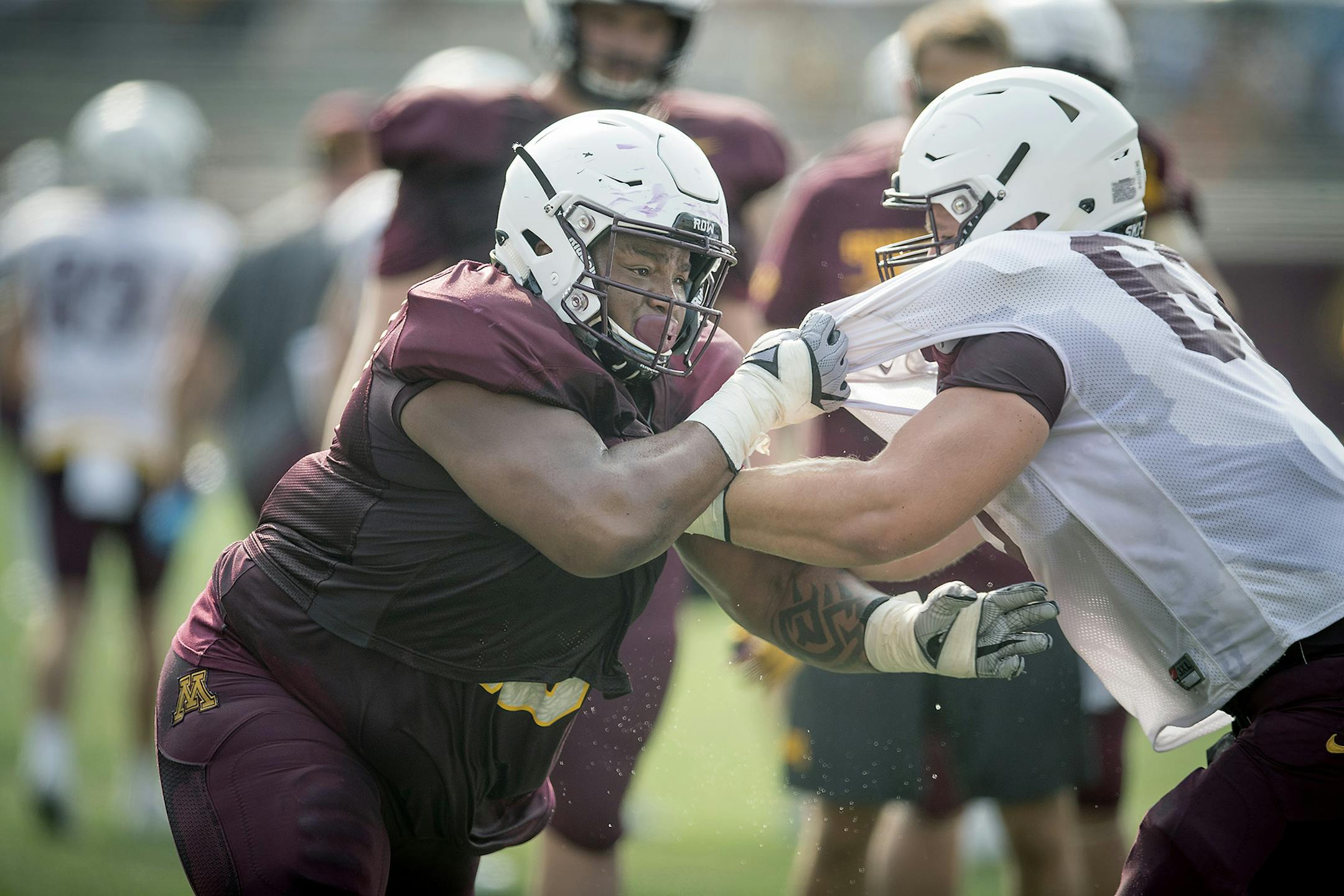 Minnesota's O. J. Smith practiced through drills at TCF Bank Stadium, Friday, August 10, 2018 in Minneapolis, MN. ] ELIZABETH FLORES &#x2022; liz.flores@startribune.com
