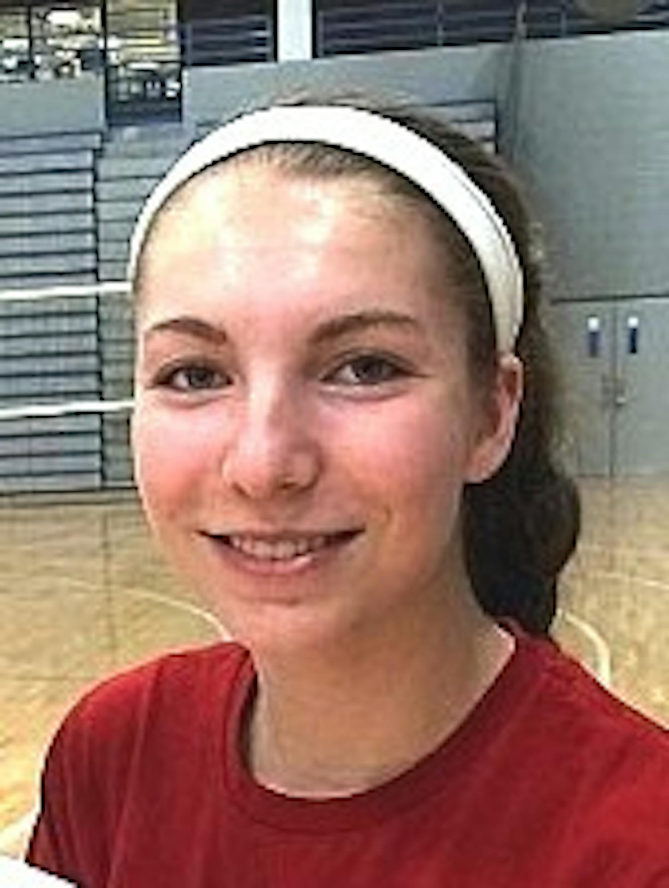 Sydney Hilley, Champlin Park volleyball, soph., 2014-15