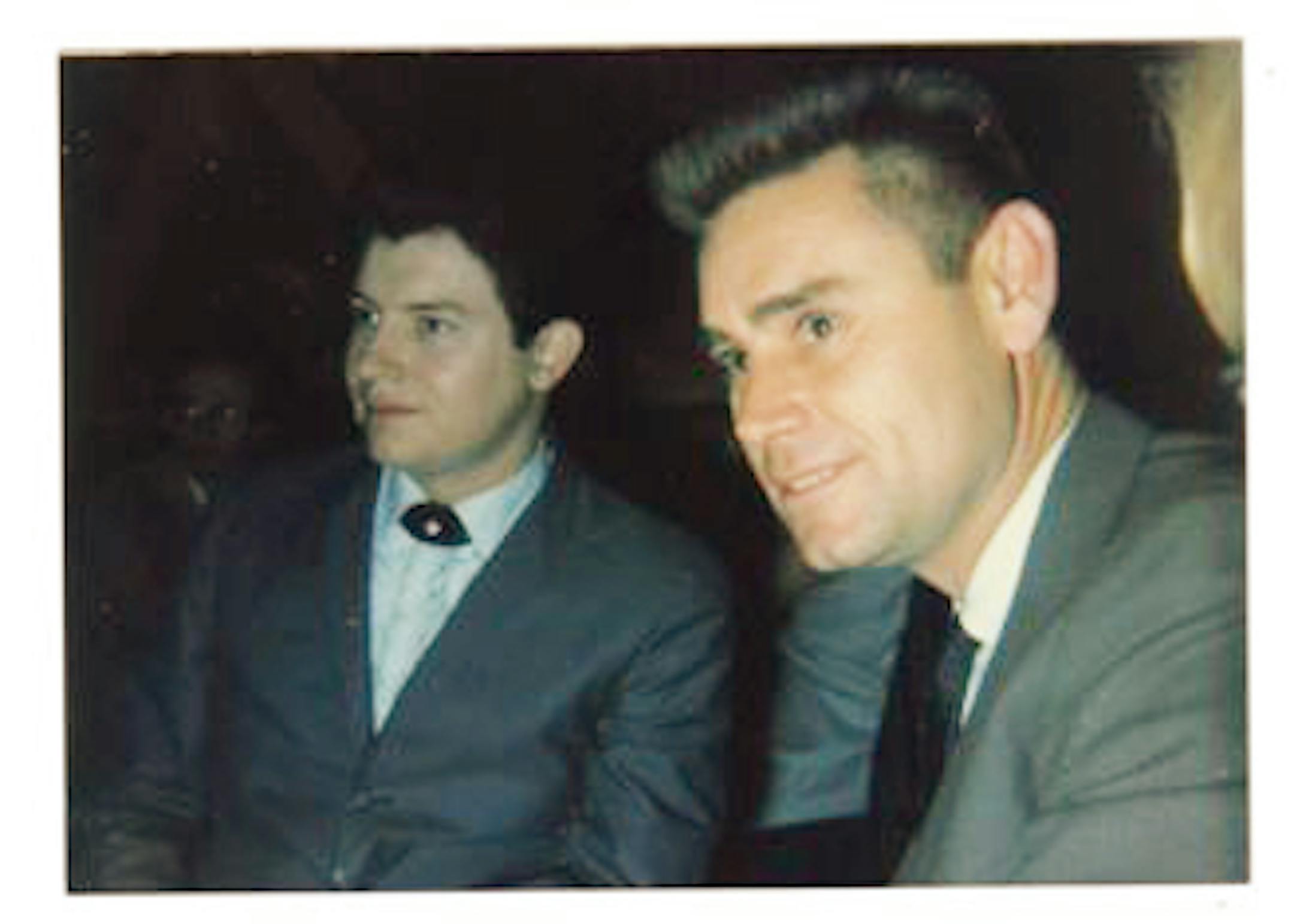 Sherwin Linton and George Jones in the Flame (and buzz-cut) days of the early 1960s. / Courtesy Linton Entertainment