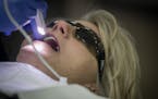 Dental patient Kim Gregg got her teeth photographed at myLife Dental Clinic, which uses teledentistry, by a hygienist, Friday, October 5, 2018 in Eaga
