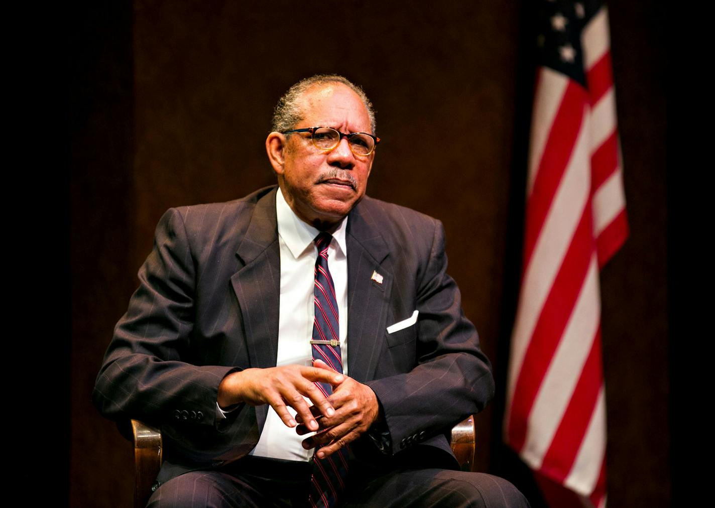 credit: Lauren B. Photography James Craven as Thurgood Marshall in "Thurgood" by Illusion Theater.