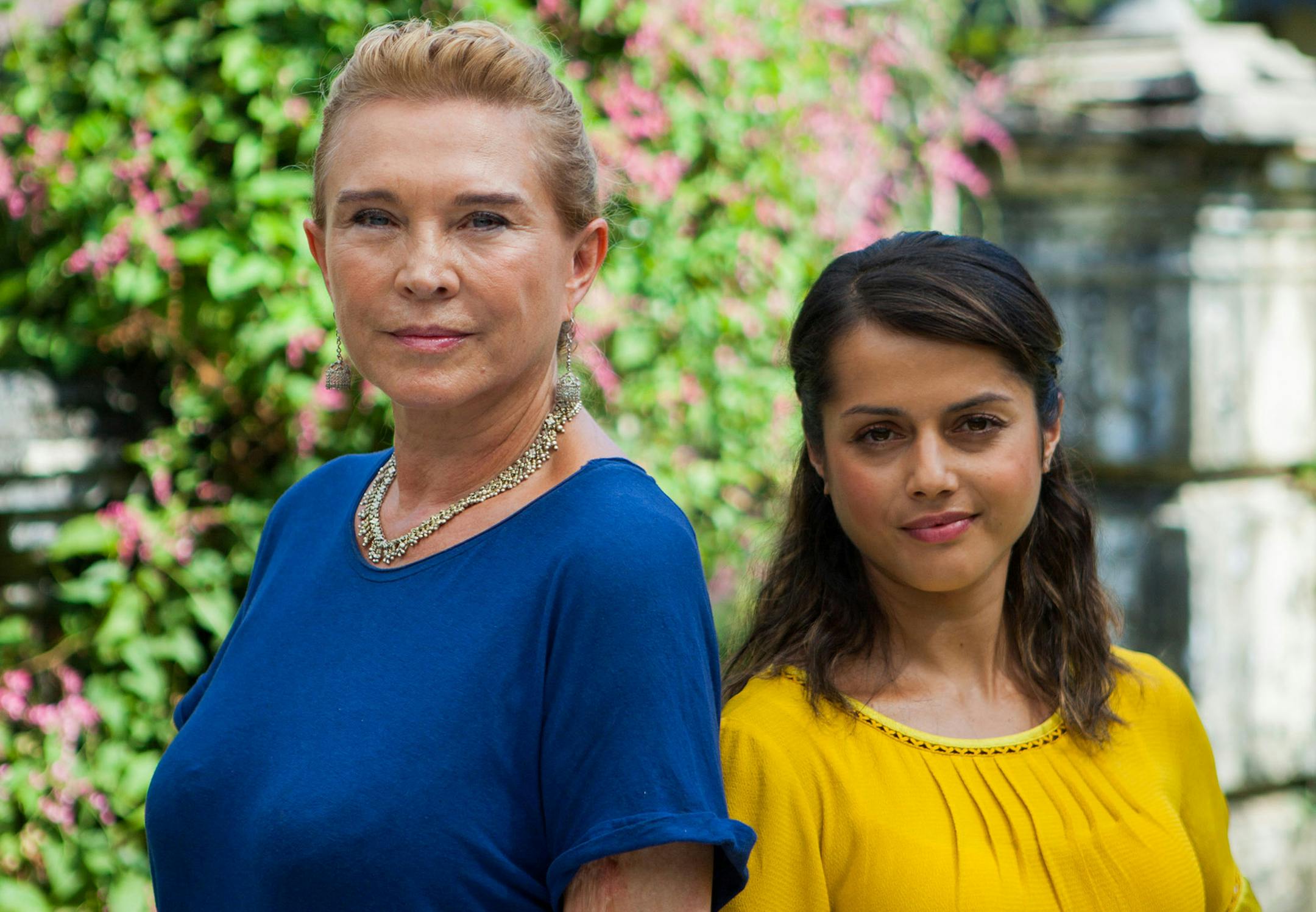 AMANDA REDMAN as Dr Lydia Fonseca and AMRITA ACHARIA as Dr Ruby Walker in "The Good Karma Hospital."
Credit: Chris Burgess, Tiger Aspect