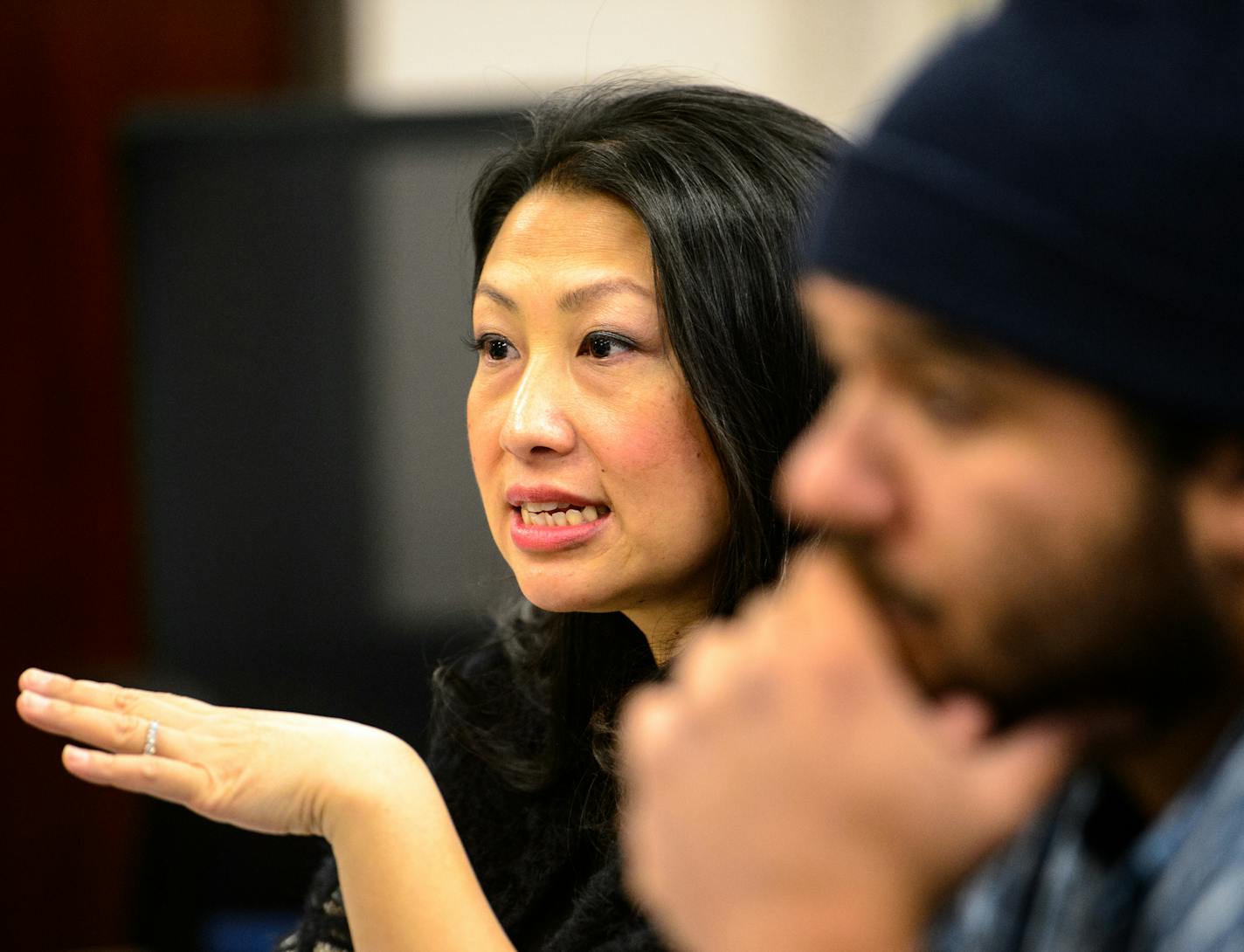 Brooklyn Park City Councilwoman Susan Pha spoke to members of the human rights council during her first full meeting serving as liaison to the group Thursday night. ] (AARON LAVINSKY/STAR TRIBUNE) aaron.lavinsky@startribune.com Profile of Susan Pha, the first city council member of color elected in Brooklyn Park. Pha took over a vacant seat and has already been sworn in. We catch up with her after her first few weeks on the job, detail some of her priorities and talk about what her win means in