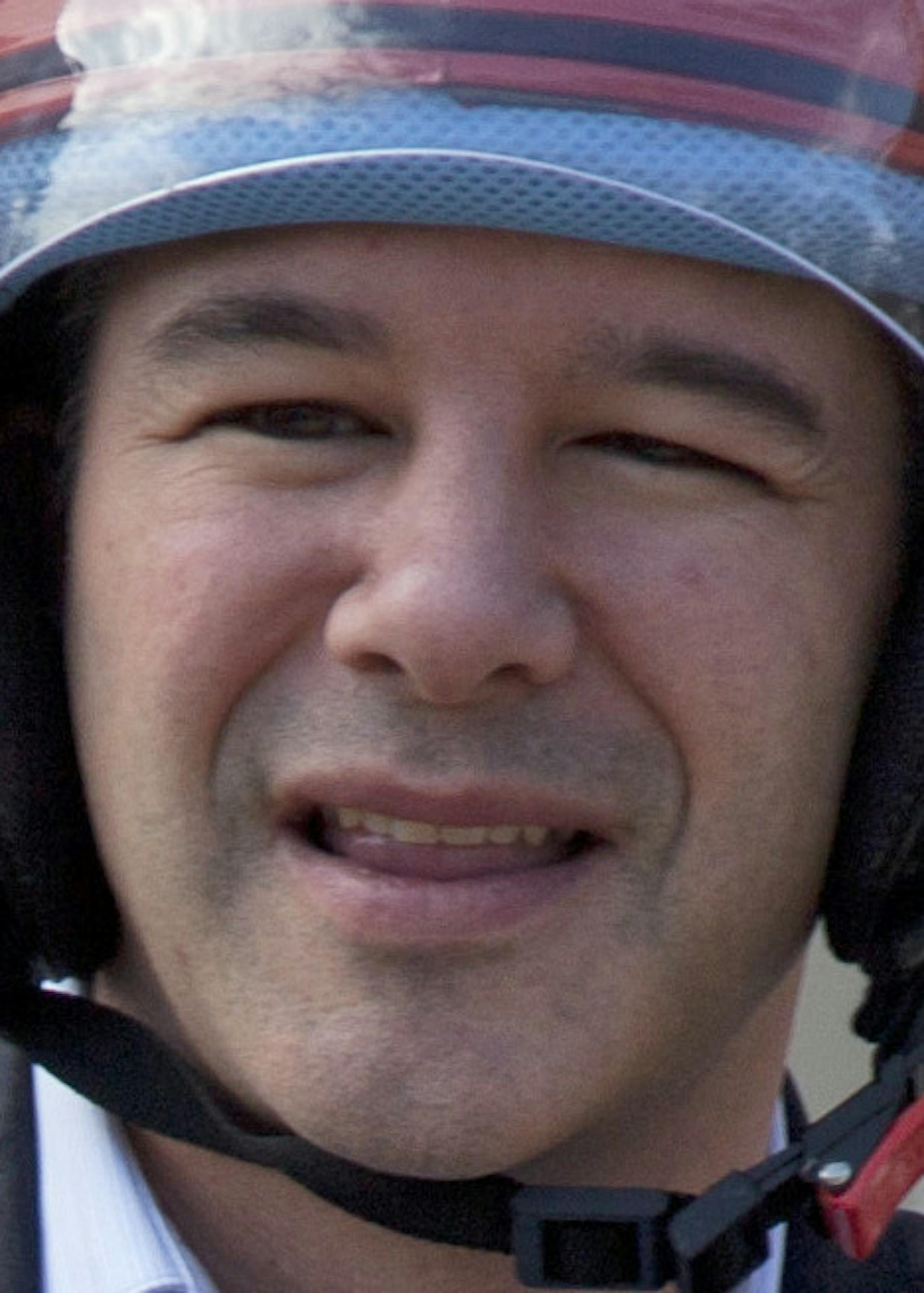 FILE - In this Dec. 13, 2016, file photo, Uber CEO Travis Kalanick, poses during the launch of its bike-sharing product, uberMOTO, in Hyderabad, India. Kalanick has quit President Donald Trump's council of business leaders, according to an internal memo obtained by The Associated Press. Kalanick wrote to his employees that he'd spoken with Trump on Feb. 2, 2017, to ìlet him know that I would not be able to participate on his economic council. Joining the group was not meant to be an endorse