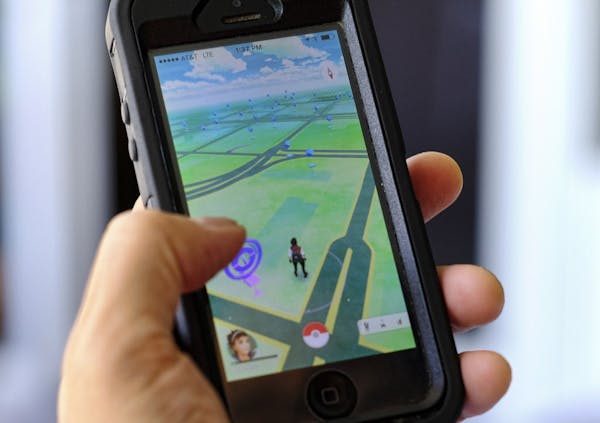 Pokemon Go is displayed on a cell phone.