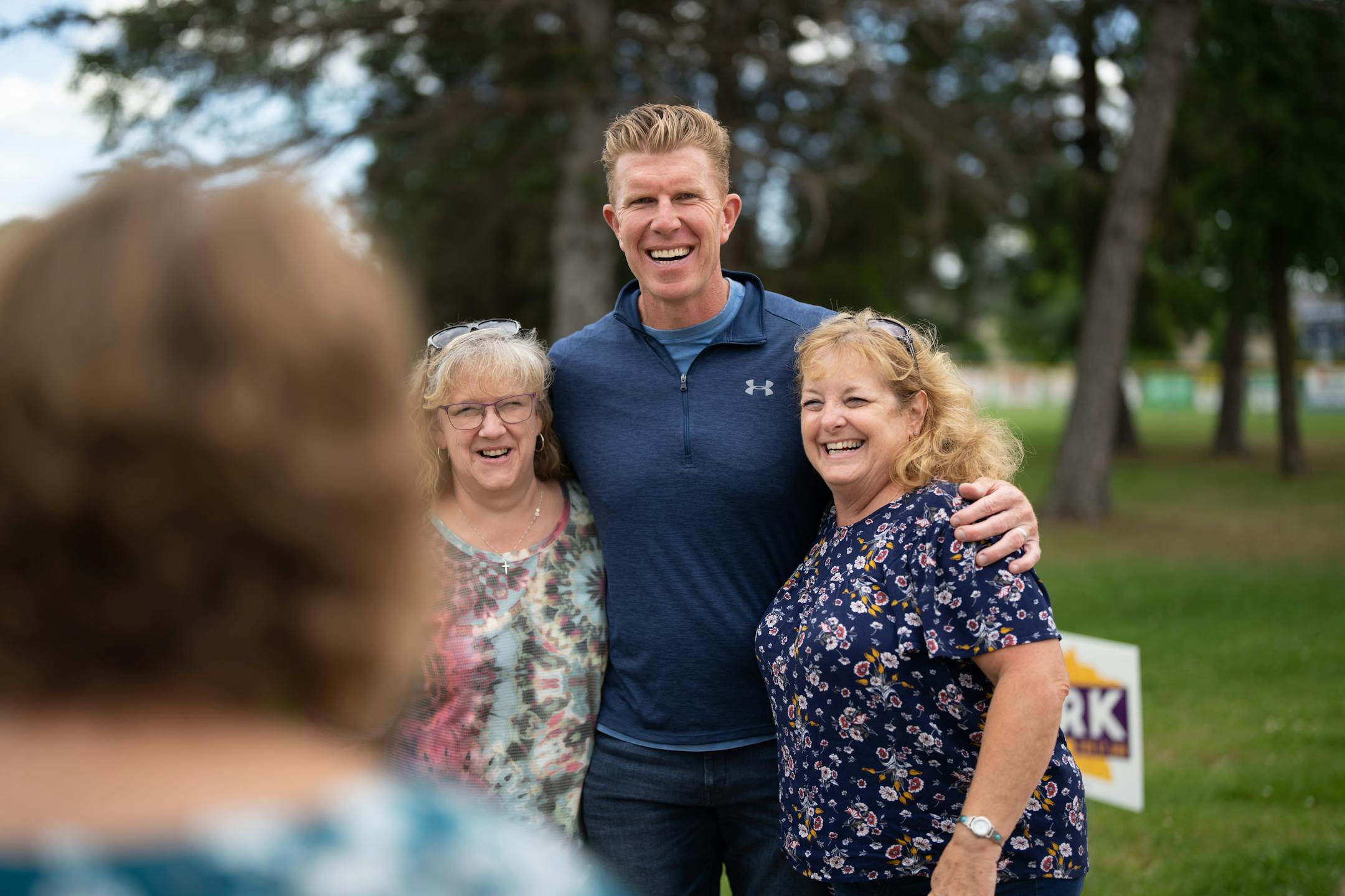 Matt Birk, GOP candidate for Lt. Governor, campaigned at the Hibbing Freedom Rally on Saturday, Sept. 10, 2022 Hibbing, Minn.