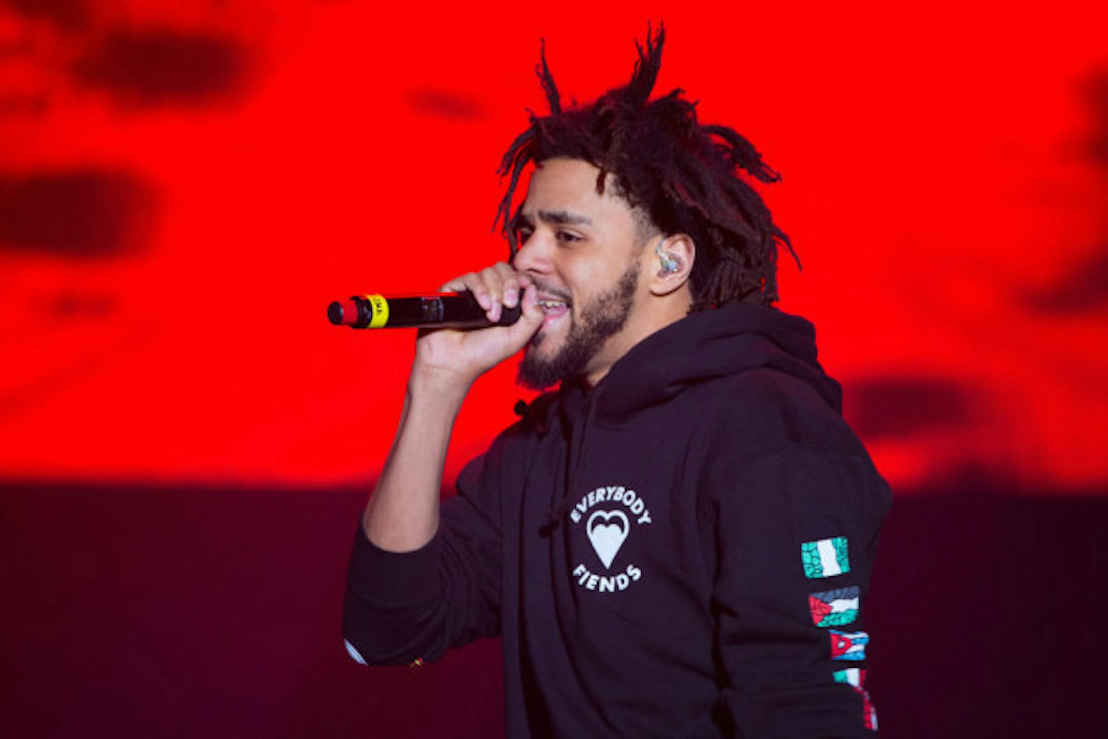 J. Cole delayed four concerts total this week, including St. Paul's. (Photo by Scott Roth/Invision/AP)