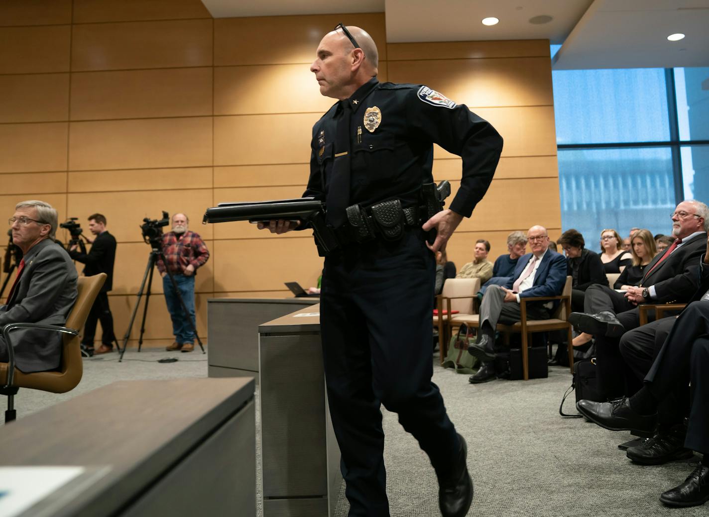 Chief Mike Goldstein of the Plymouth Police Department spoke against the bill. ] GLEN STUBBE &#x2022; glen.stubbe@startribune.com Monday, March 11, 2019 By a series of party line votes, the Republican controlled Senate Judiciary and Public Safety Committee voted to effectively kill the bill that would have opened the door for legalization of marijuana for recreational use.