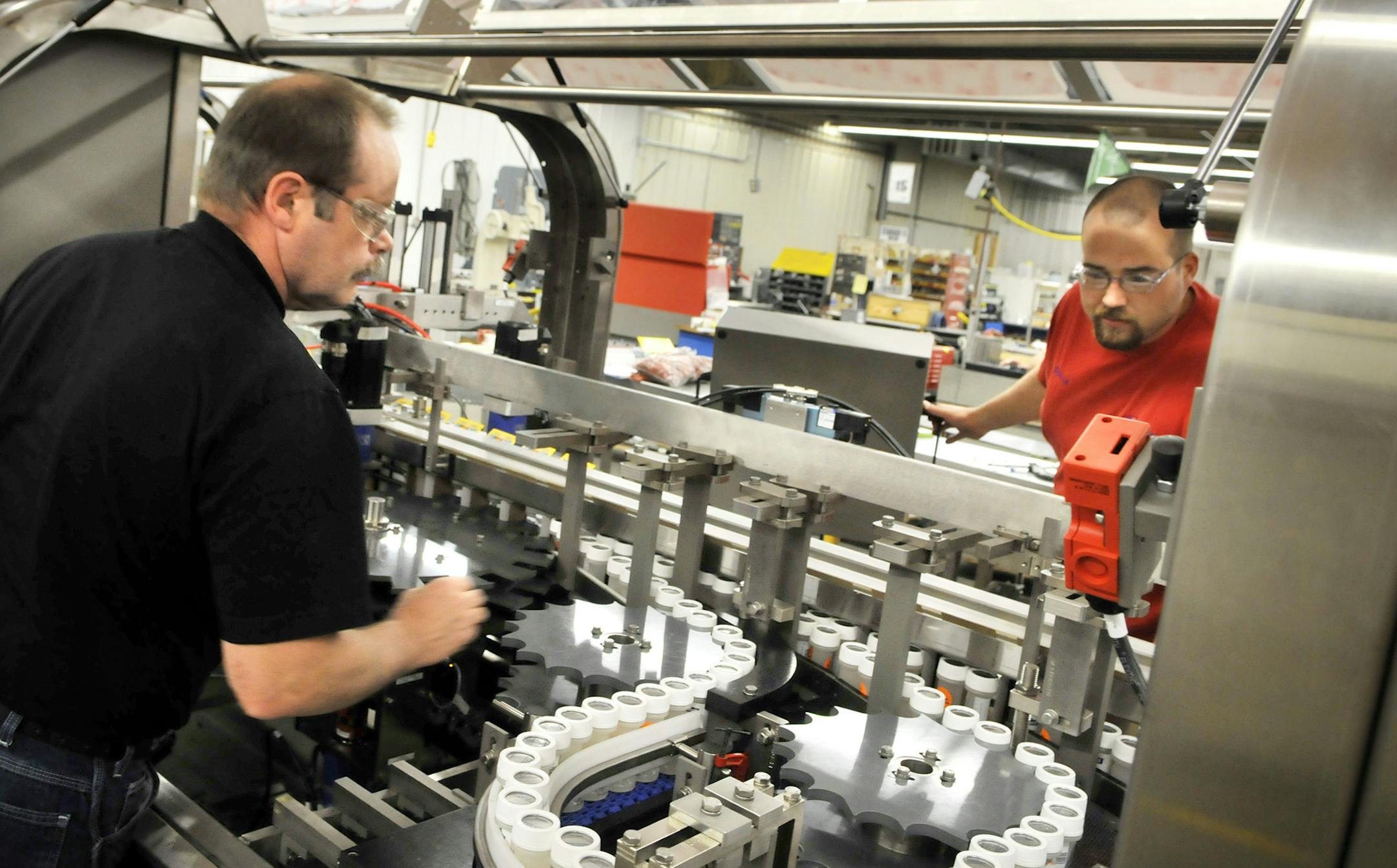 Manufacturing growth has slowed because of the tight job market and costs borne from tariff policies. Pictured is Douglas Machine in Alexandria, which has employed different strategies to find workers. (GLEN STUBBE/Star Tribune file photo)