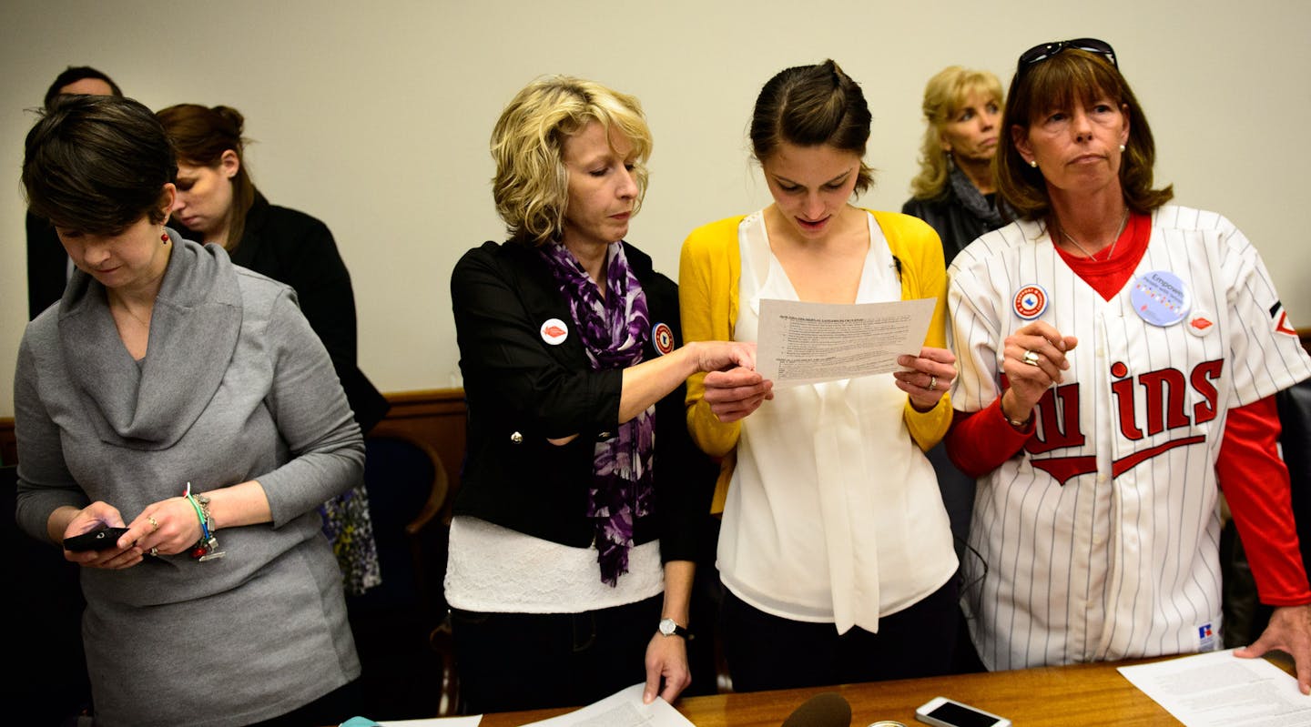 Medical marijuana advocates, from left, Jessica Hauser, Kathy Engstrom, Kim Kelsey and Angela Garin fought hard for the measure.