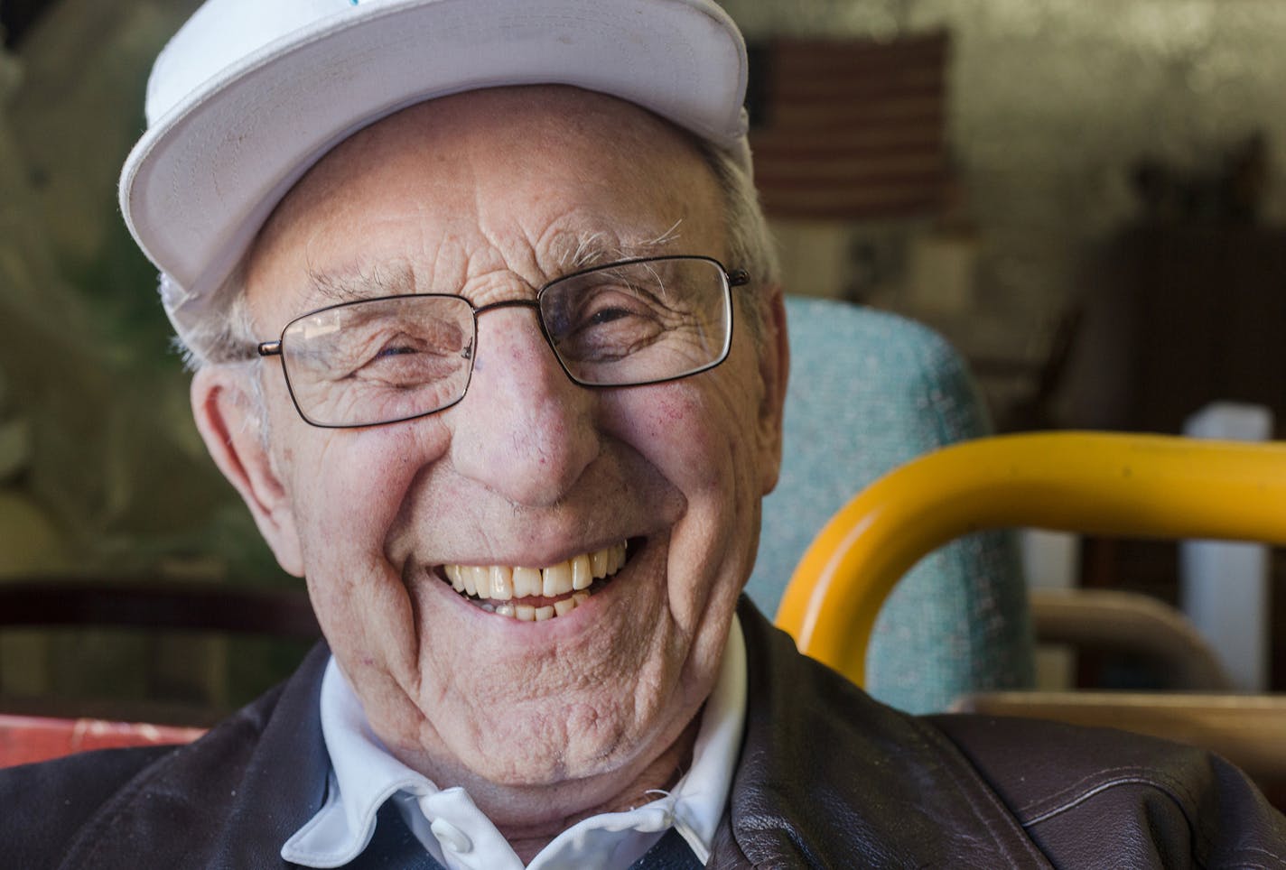 Fran Heitzman, founder of the non-profit operation Bridging, poses for a portrait at the warehouse located in Boomington, Friday afternoon. ] Elizabeth Brumley special to the Star Tribune * Bridging, a non-profit operation that provides furniture and household goods to people in need, was started by Fran Heitzman, who is now 90-years-old.