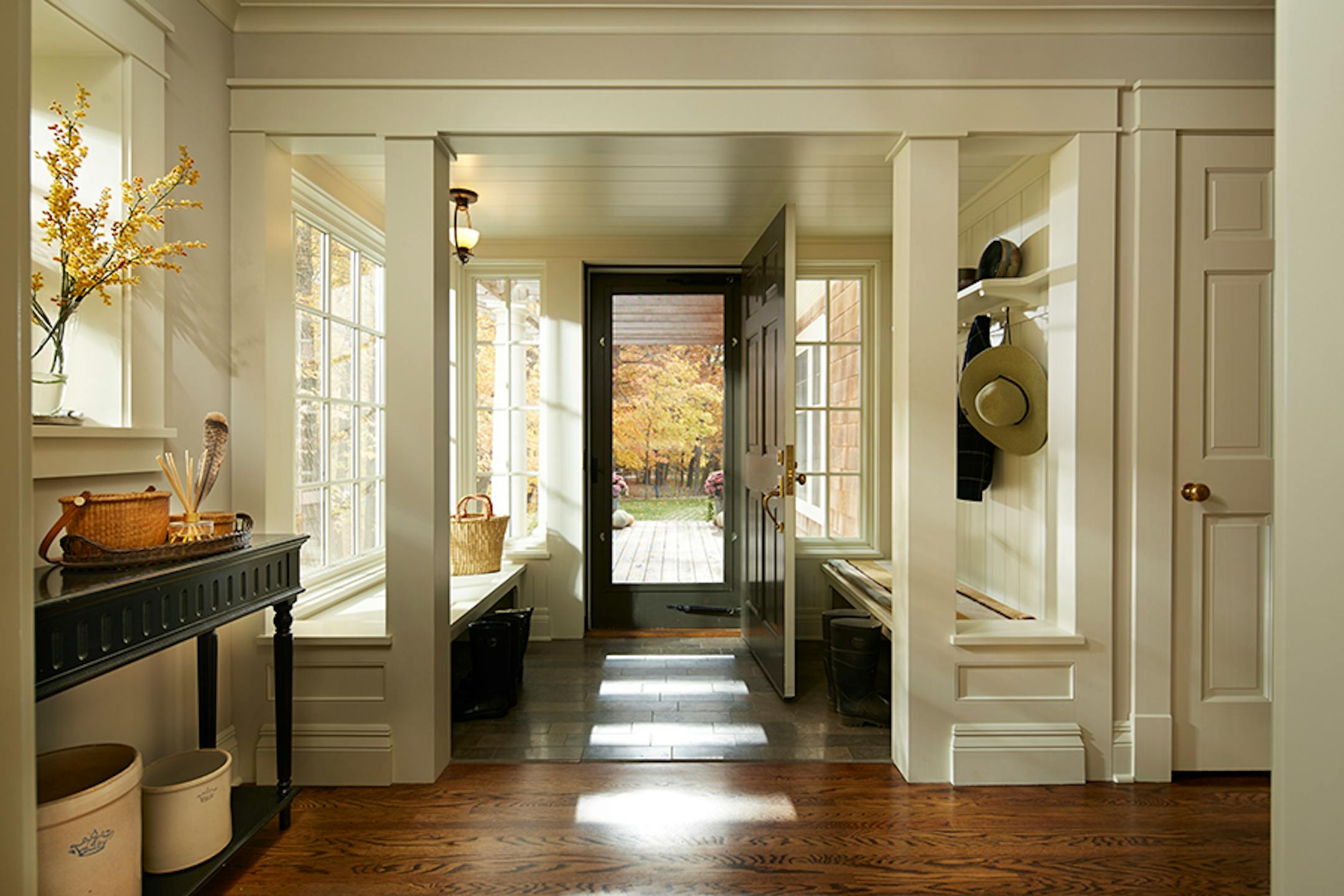 Deephaven Colonial. A Colonial-style home was reinvented with a two-story addition, by Albertsson Hansen Architecture.