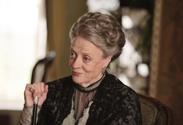 Maggie Smith as the Dowager Countess in "Downton Abbey."