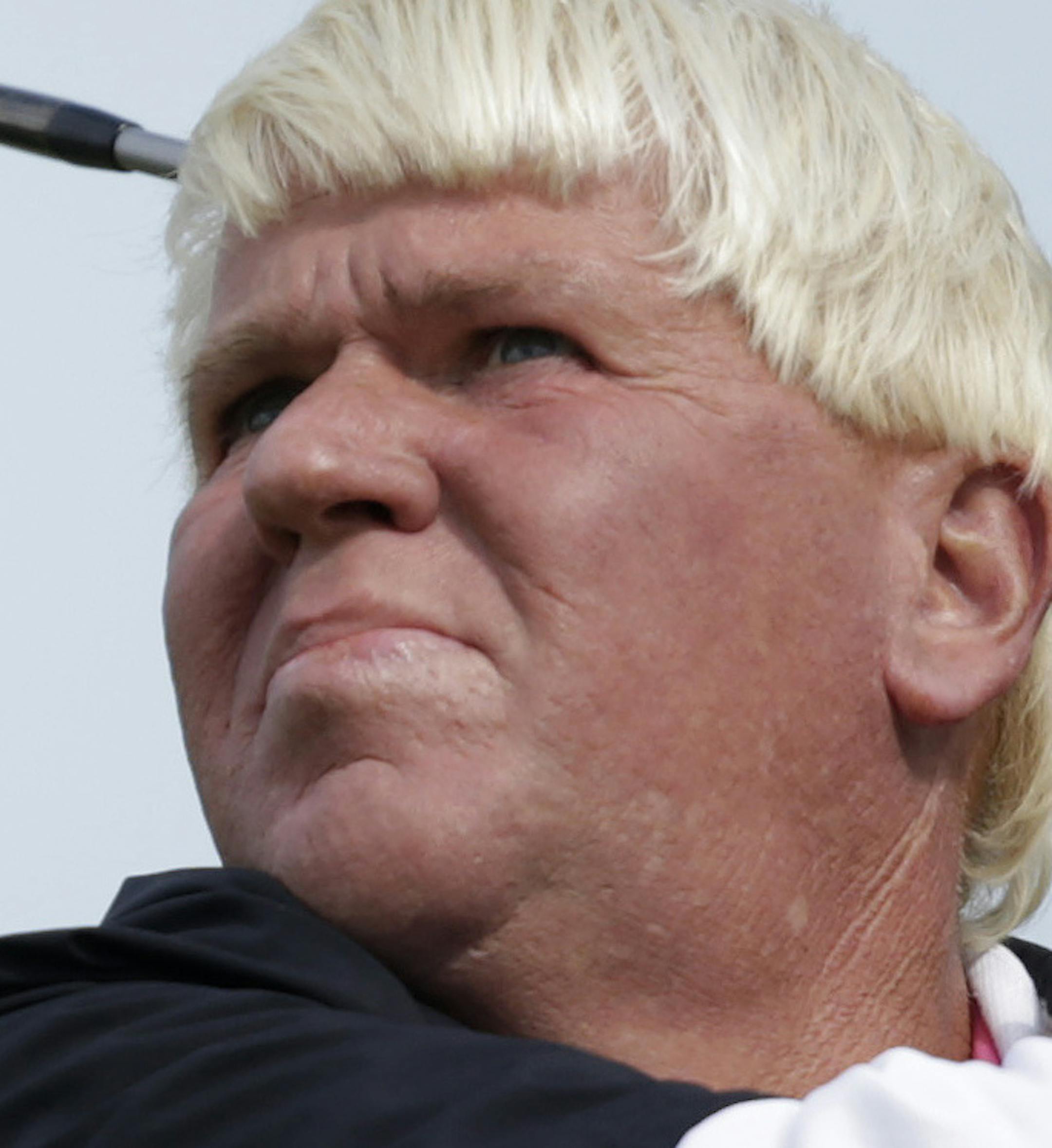 United Statesí John Daly drives a ball from the 11th tee during the first round of the British Open Golf Championship at the Old Course, St. Andrews, Scotland, Thursday, July 16, 2015. (AP Photo/Alastair Grant) ORG XMIT: MIN2015071613451253