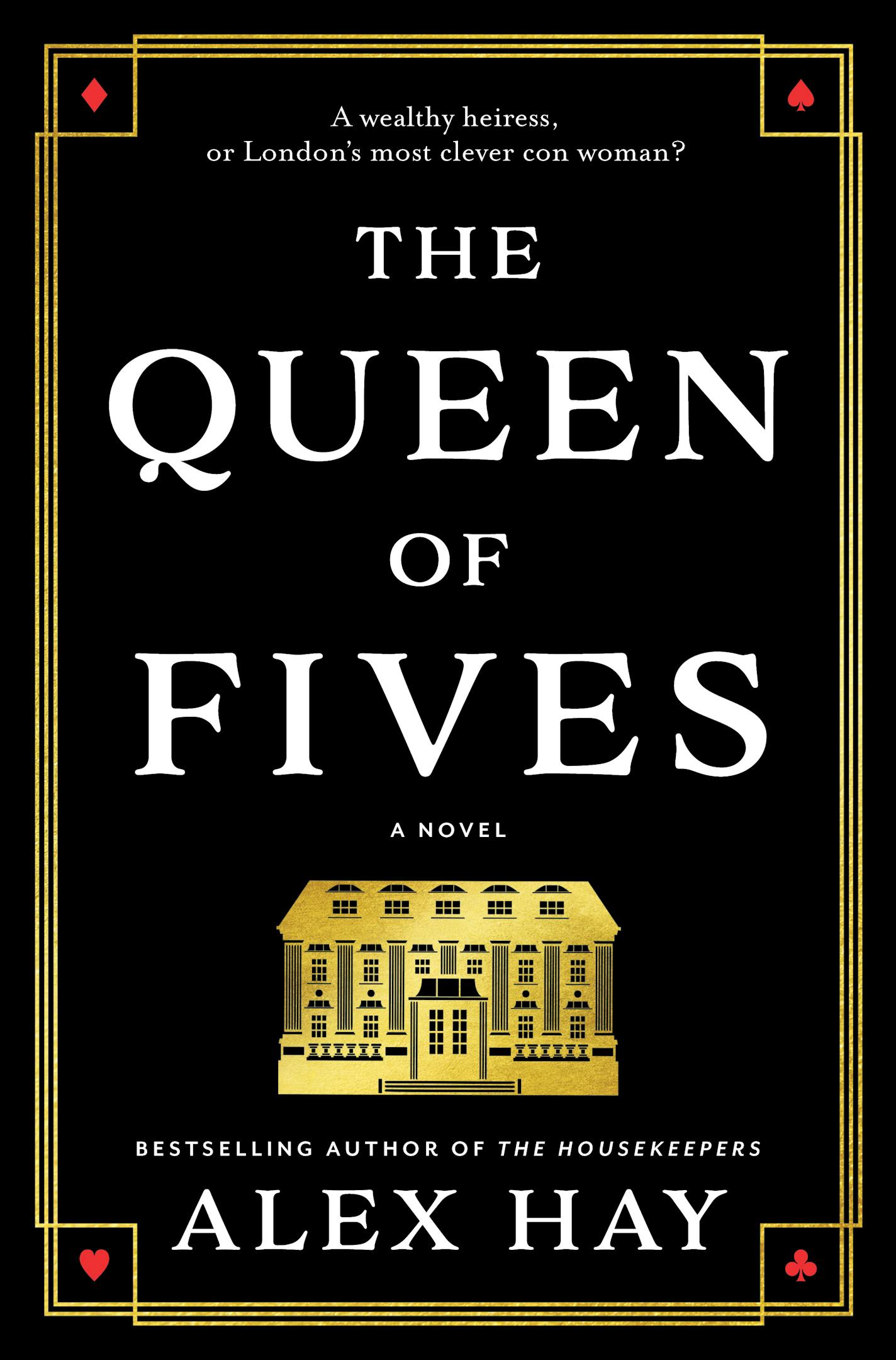 cover of The Queen of Fives depicts a Victorian home