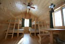 Interior of a Minnesota state park camper cabin.