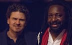 Dave Eggers, Marlon James and another guy at Central Presbyterian Church.
