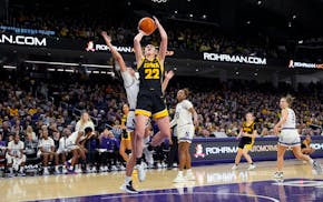 Caitlin Clark comes to Williams Arena for a game against the Gophers on Wednesday.