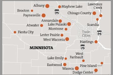 Solar arrays across Minnesota