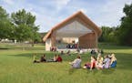 A rendering of a band shell near the southwest corner of Veterans Park in Richfield. The construction of the project was approved by the City Council 