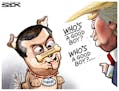 Sack cartoon: Trump and Manafort