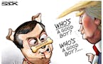 Sack cartoon: Trump and Manafort