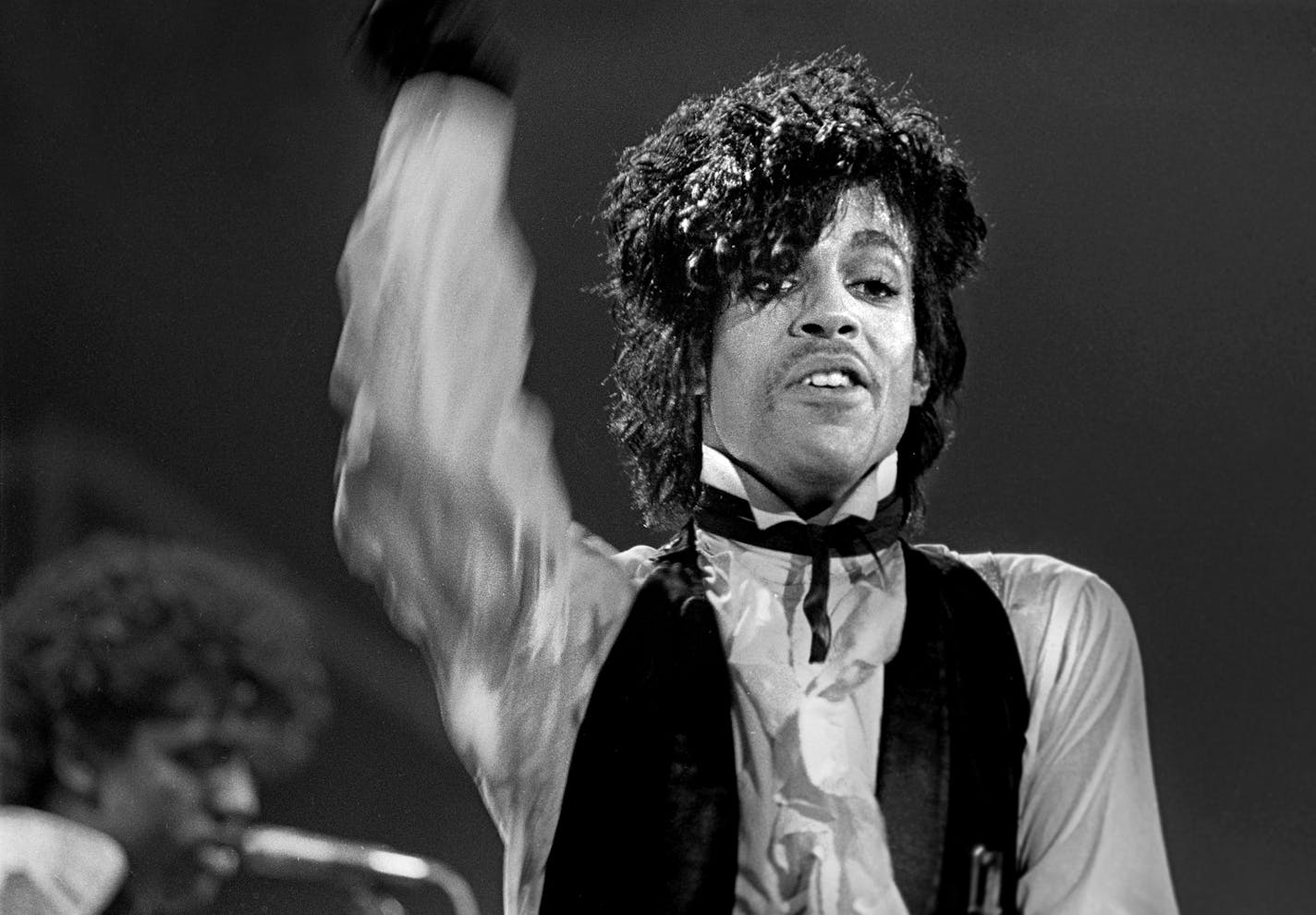 Prince performing at concert March 7, 1982 at Met Center. [ Star Tribune photo by David Brewster, Minneapolis Star Tribune extra info: November 28, 1982 Prince, "1999" (Warner Bros.) It took time for the brilliance of the local wunderkind's "Dirty Mind" (1980) and "Controversy" ('81) to shine through. So I've spent a month with his latest double-disk offering, and I've discovered that it works on one level and, predictably, befuddles on another. The one-man recording band has made a rapturous da