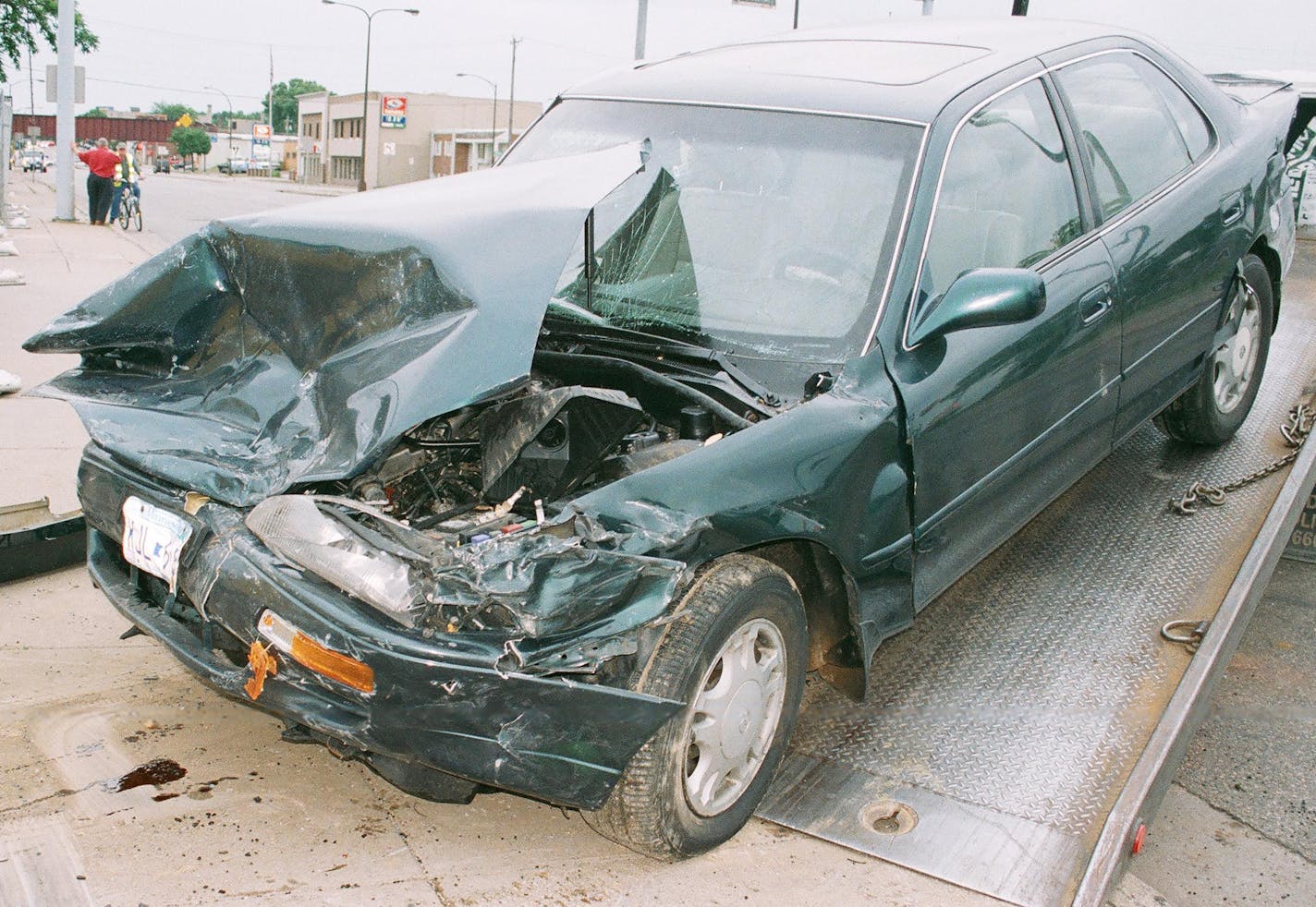 This was the car driven by Koua Fong Lee in the 2006 crash in St. Paul that badly injured Jassmine Adams and killed her father and brother. Her cousin died later of her injuries.