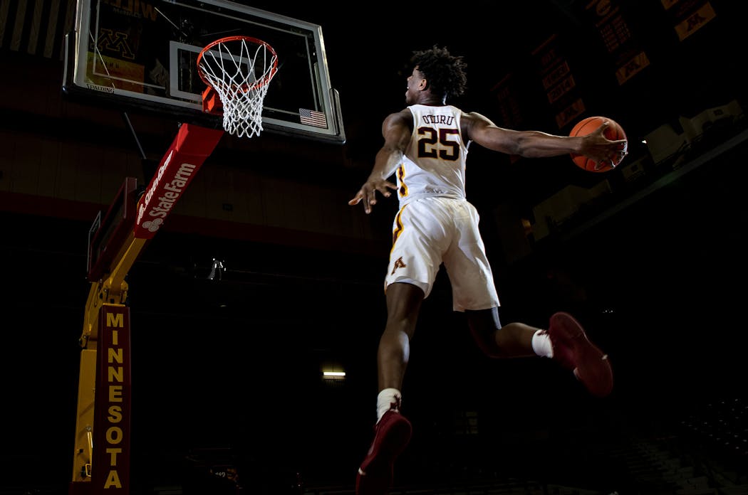 Daniel Oturu hopes to soar to new heights this season with the Gophers.