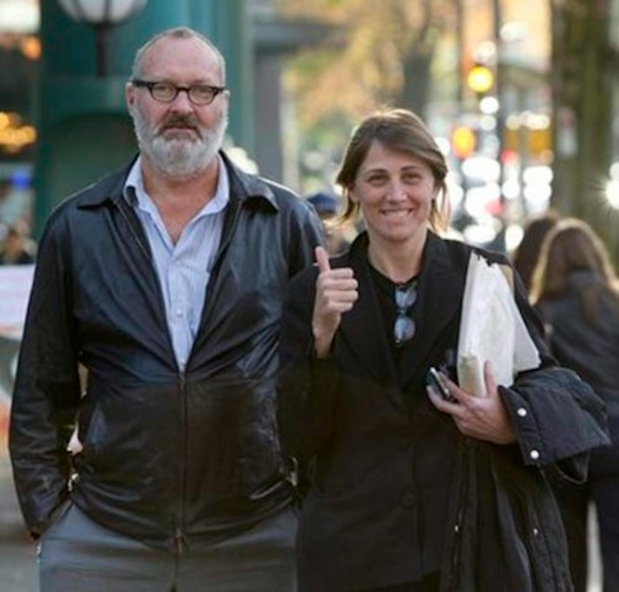 Quaids, unwhacked, in Vancouver yesterday (AP Photo)