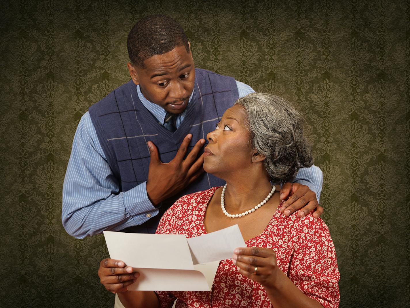 Darius Dotch and Greta Oglesby in "A Raisin in the Sun."