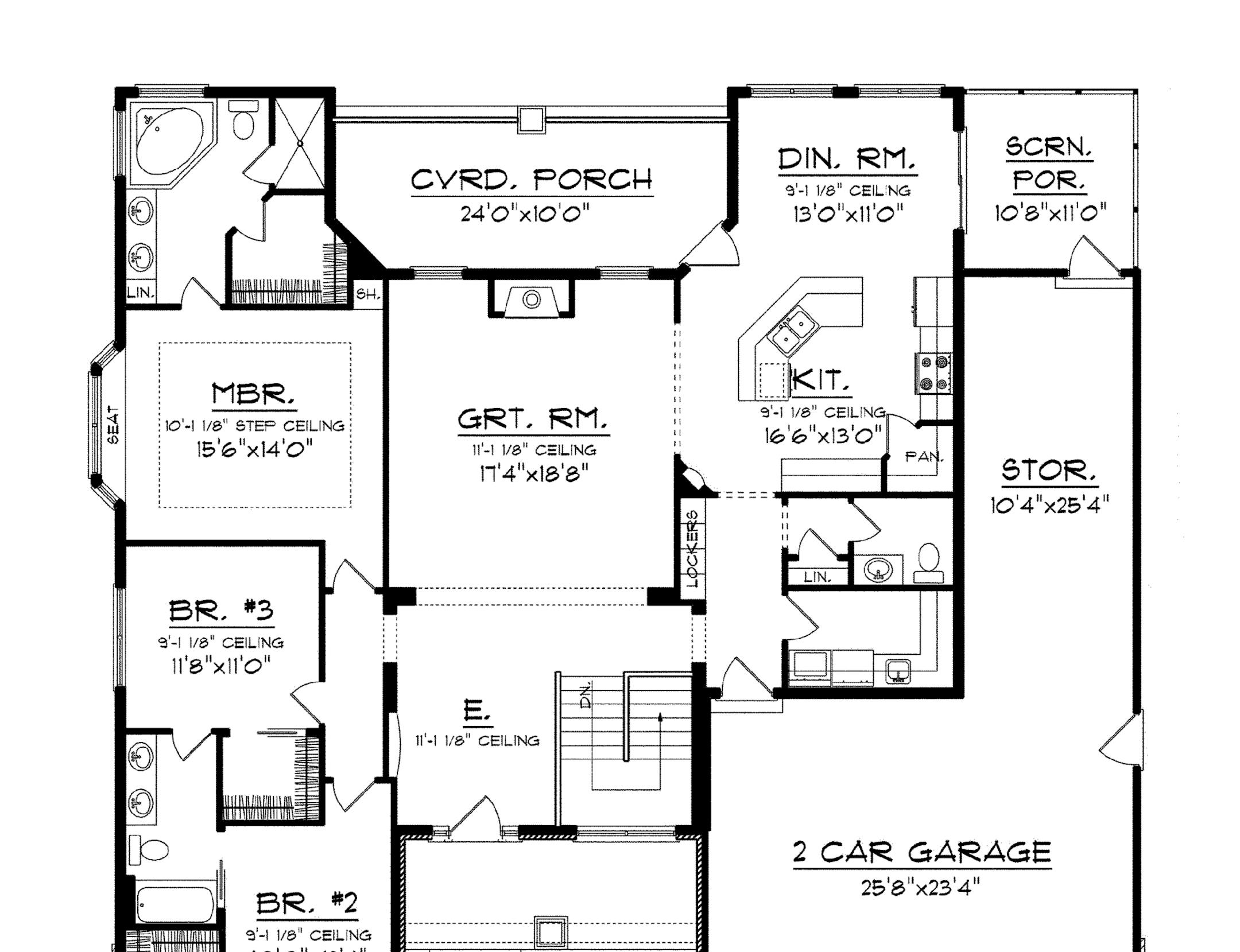 Home plan 012217: Traditional ranch with modern features