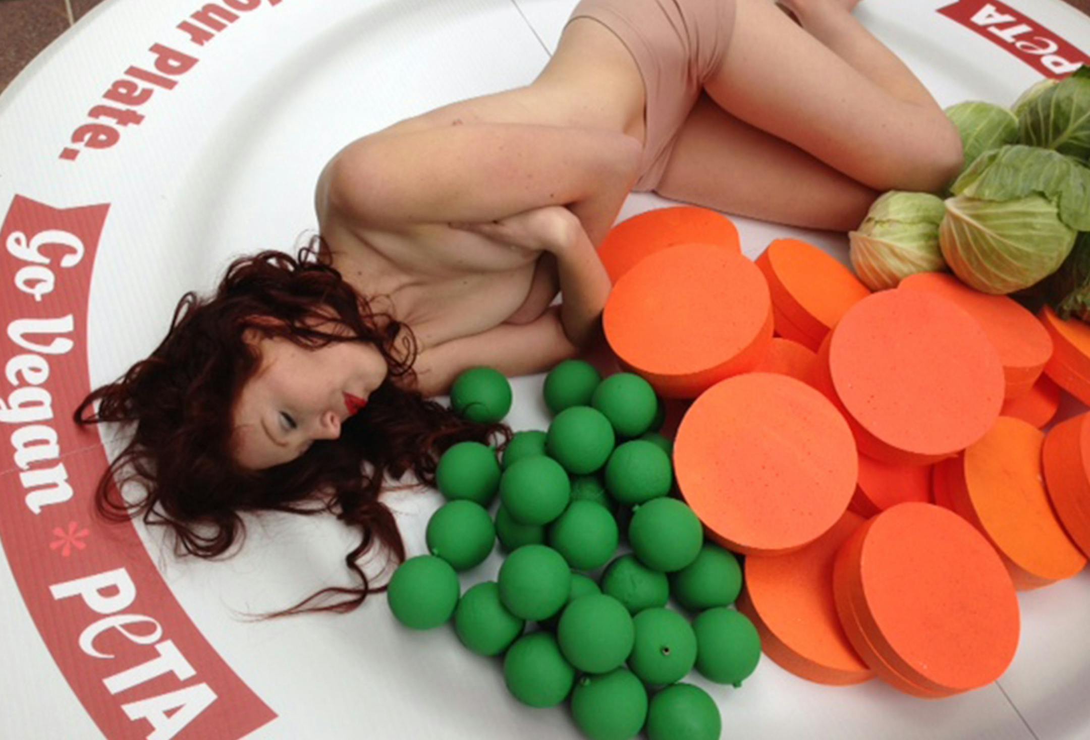 PETA demonstration on Nicollet Mall. Phot by CJ