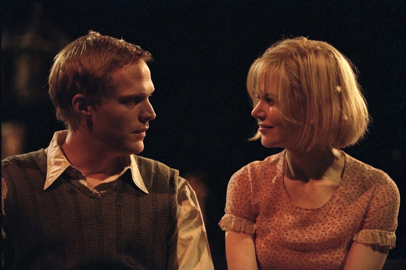 Paul Bettany and Nicole Kidman in "Dogville"