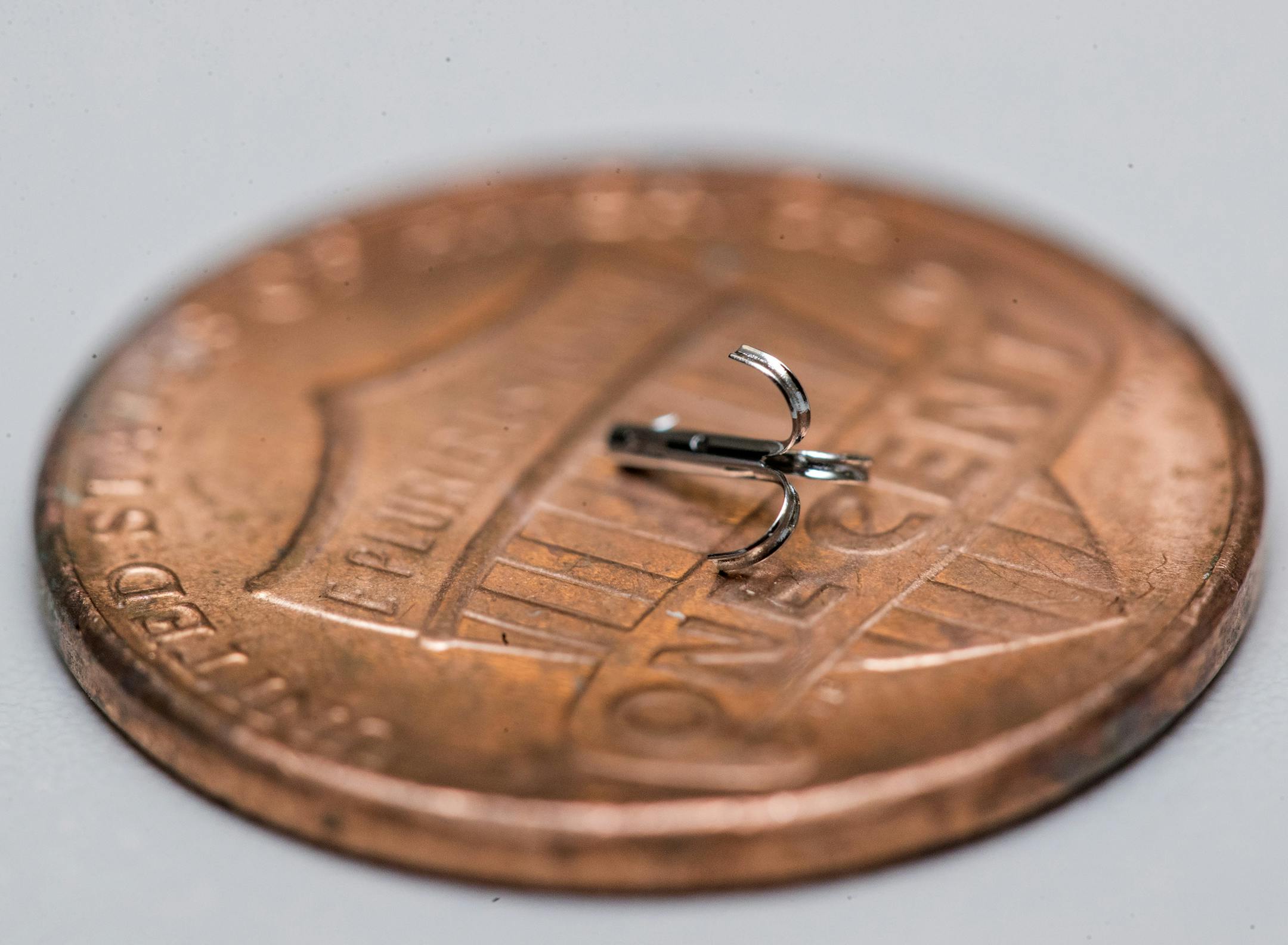 At the heart of Zift Medical’s Zift Lift procedure is a hook, which is smaller than a penny and implanted by an incision, that attaches brow tissue to the skin and bone.