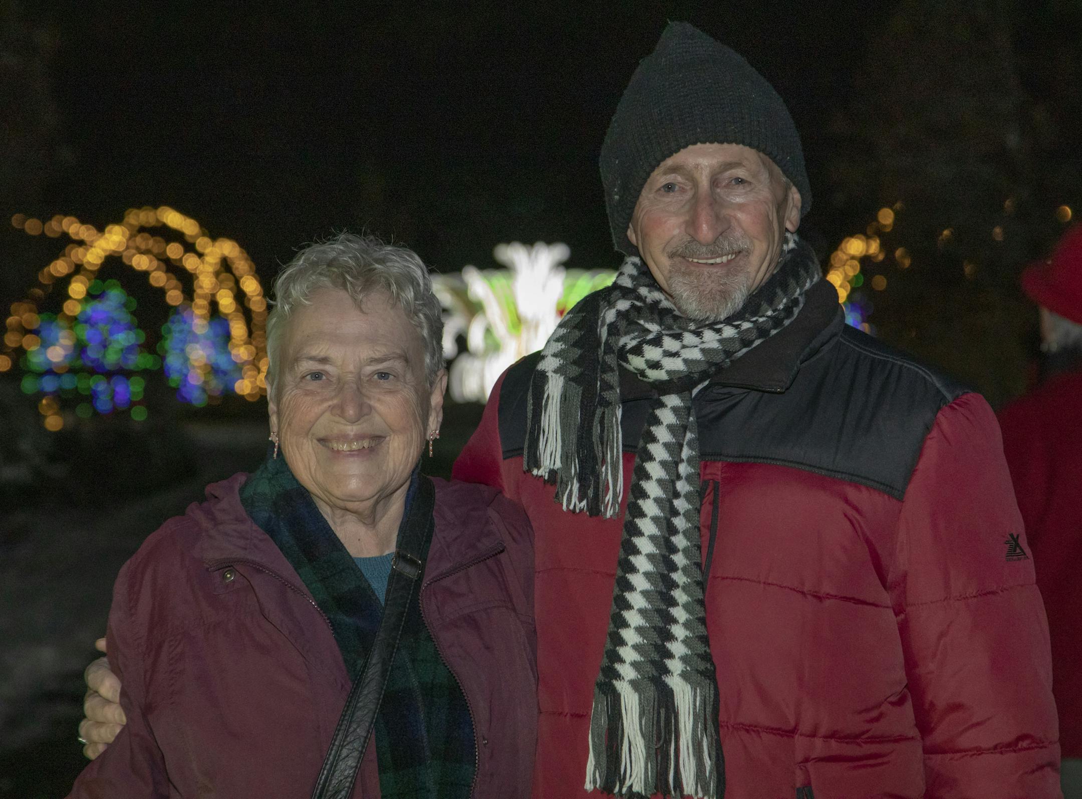 Jan & Bob Lokhorst at the Winter Lights display at the Minnesota Landscape Arboretum. ] Special to Star Tribune, photo by Matt Blewett, Matte B Photography, matt@mattebphoto.com, Minnesota Landscape Arboretum, Nov. 29, 2018, Chaska, Minnesota, SAXO 1006830611 FACE121618