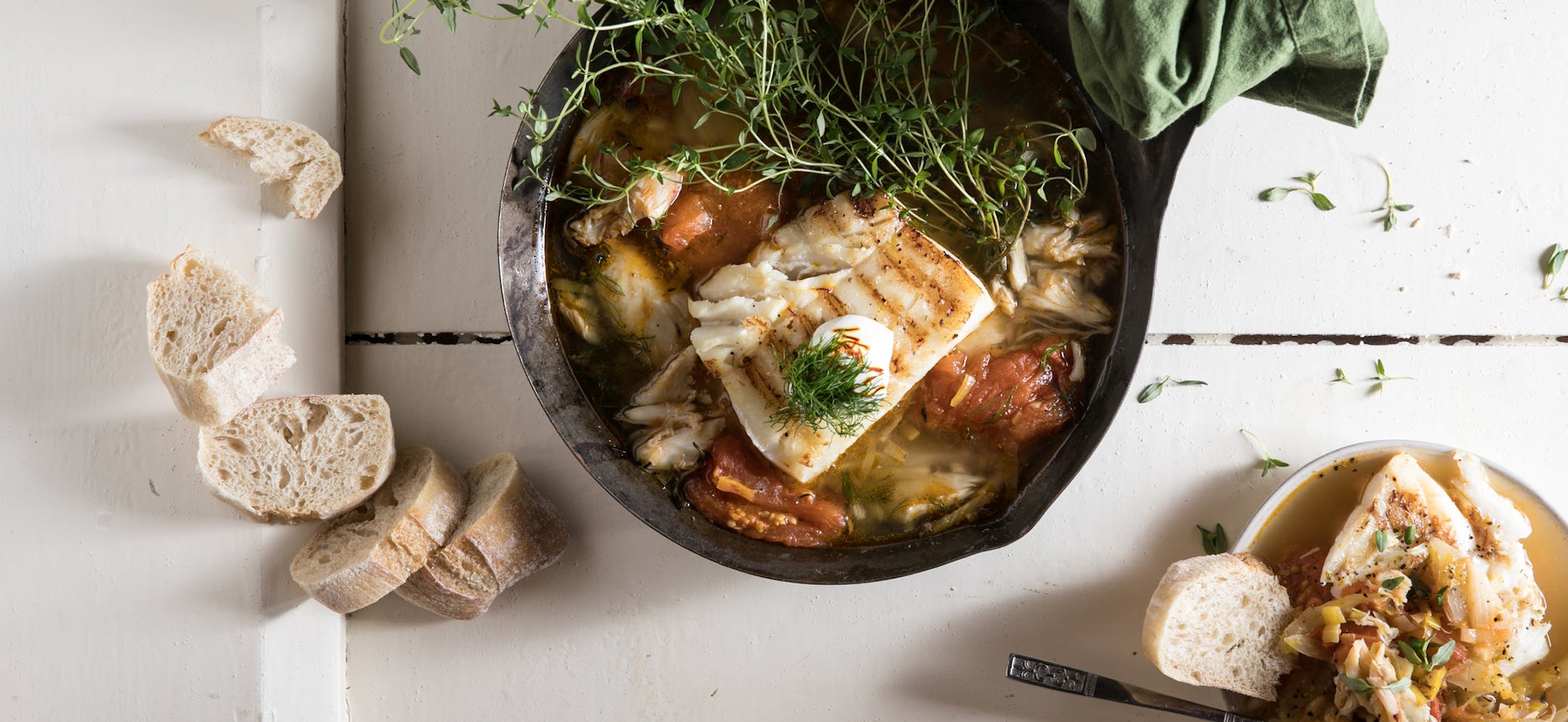 Dungeness Crab & Pacific Cod Bouillabaisse from fisherman Marsh Skeele