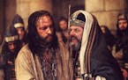 Jim Caviezel, left, as Jesus, and Mattia Sbragia star in"The Passion of the Christ."