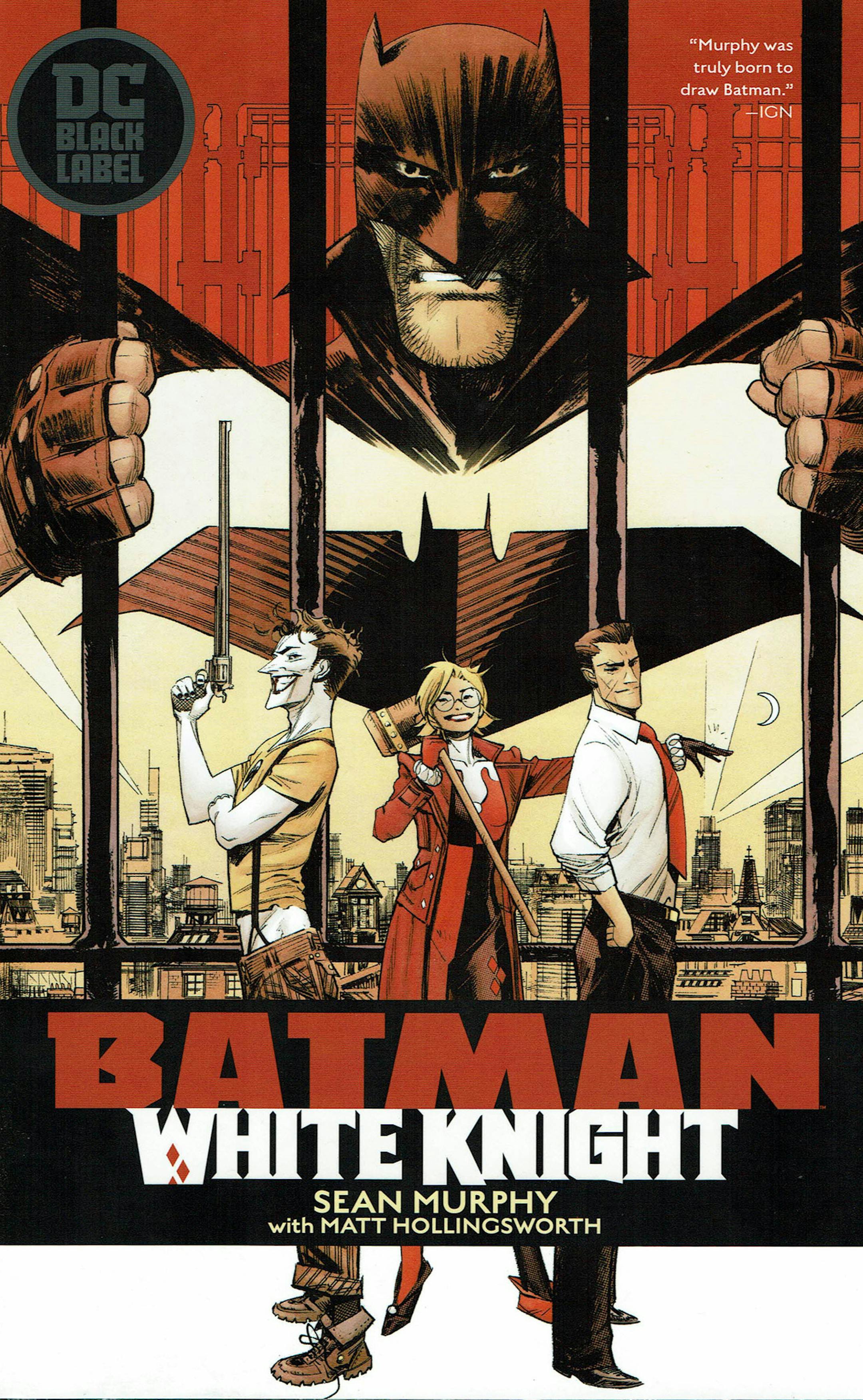 "Batman: White Knight" flips the script, with The Joker as the hero and The Batman as the heel. Cover art by Sean Murphy. (DC Comics/TNS) ORG XMIT: 1655282