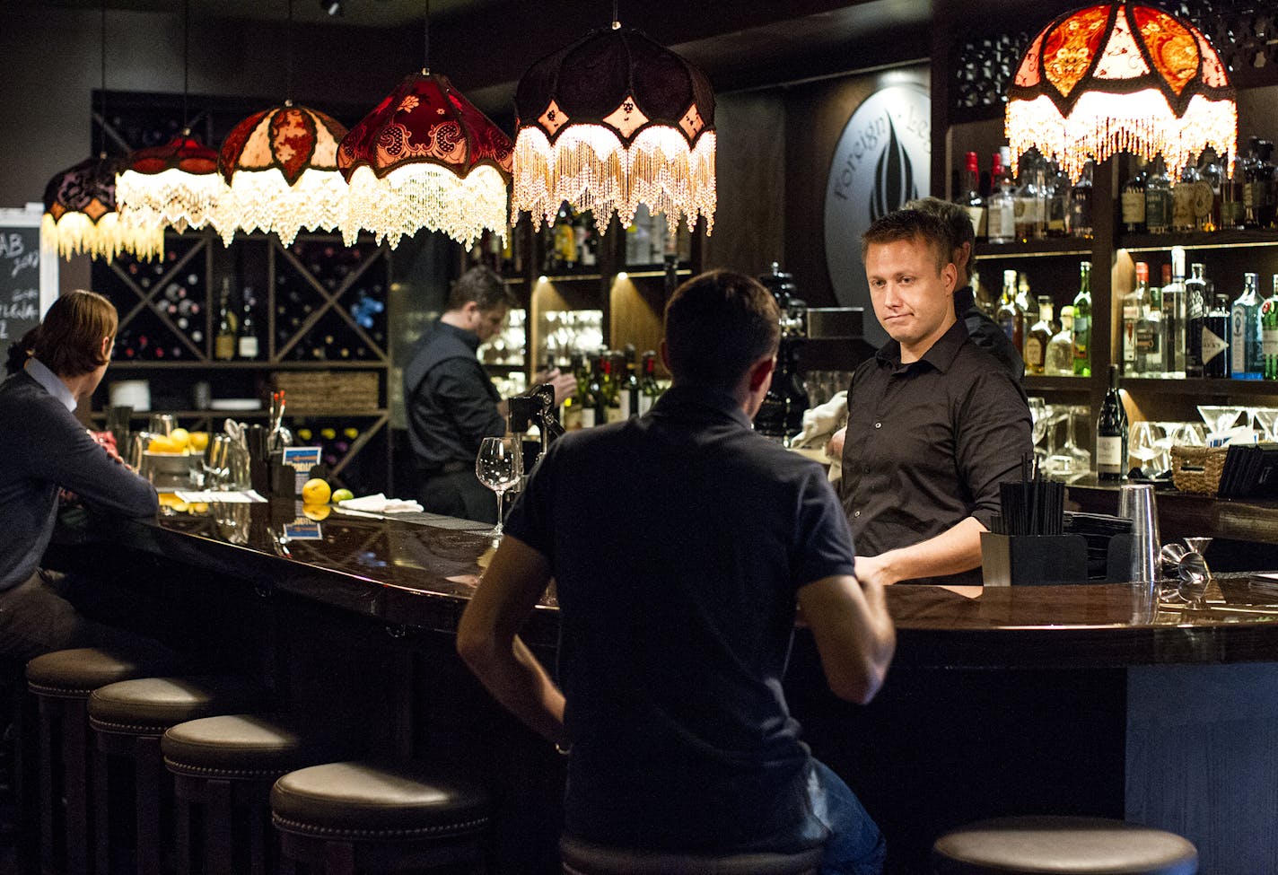 Foreign Legion wine and cheese bar in Minneapolis September 26, 2014. (Courtney Perry/Special to the Star Tribune)