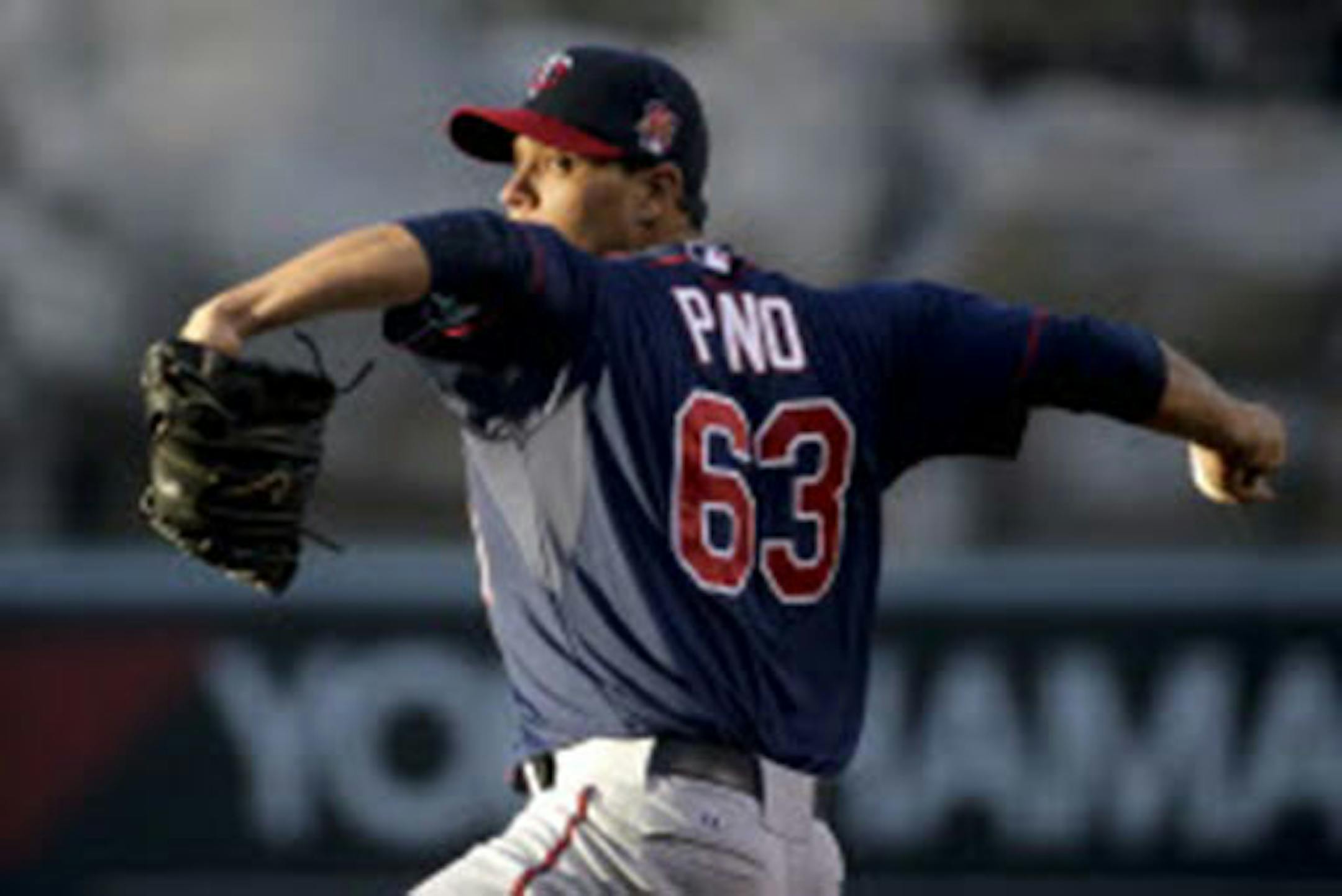 Twins starter Yohan Pino gave up three runs to Los Angeles in the second inning Wednesday.
