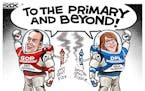 Sack cartoon: Minnesota gubernatorial endorsements