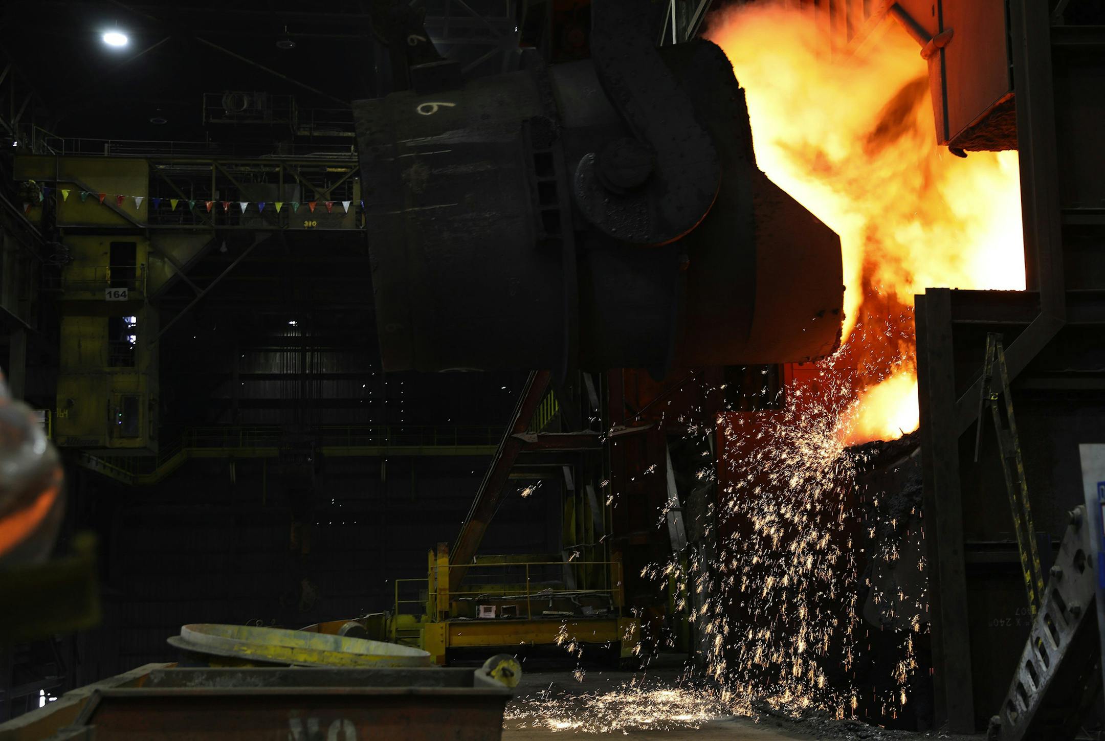 U.S. steel prices have grown in the first nine months of the year. Shown is U.S. Steel's steel-making unit at Granite City Works in Illinois, which sources its taconite from Minnesota's Iron Range. (Abel Uribe/Chicago Tribune/TN)
