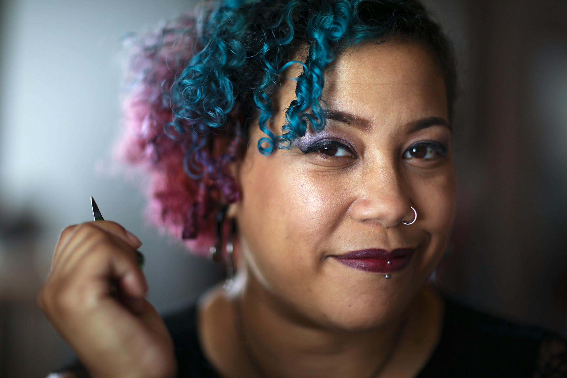 Minneapolis designer Samantha Rei in her Minneapolis studio.