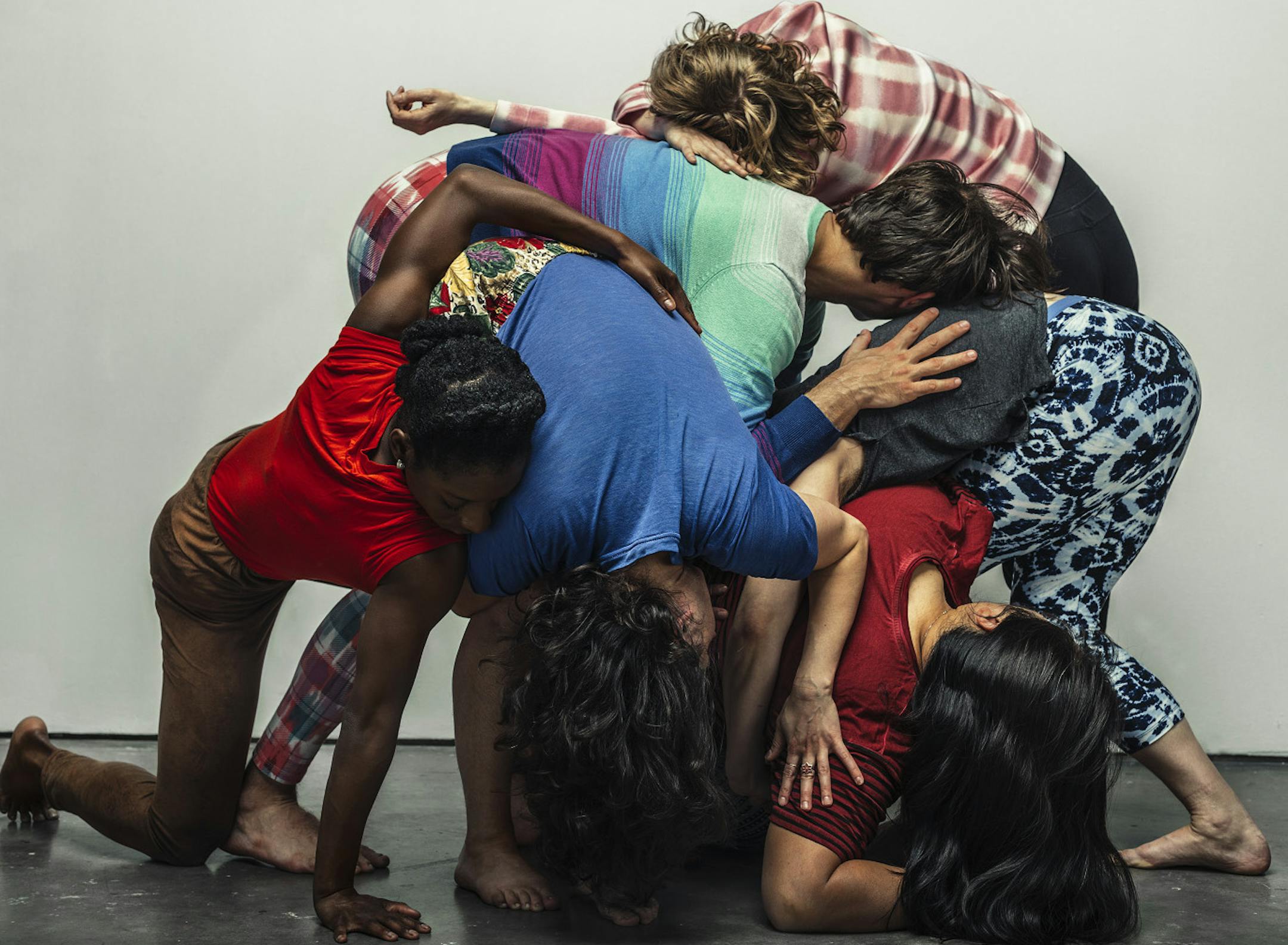 Publicity shots for upcoming Performing Arts season and performance by Morgan Thorson and company. Photo by Bobby Rogers for Walker Art Center, Minneapolis.