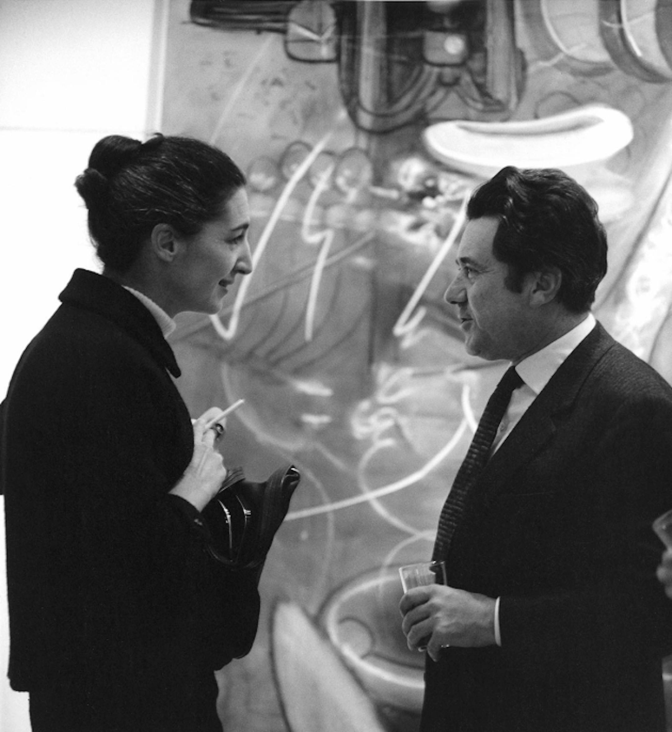 Mickey Friedman with artist Roberto Matta in 1966