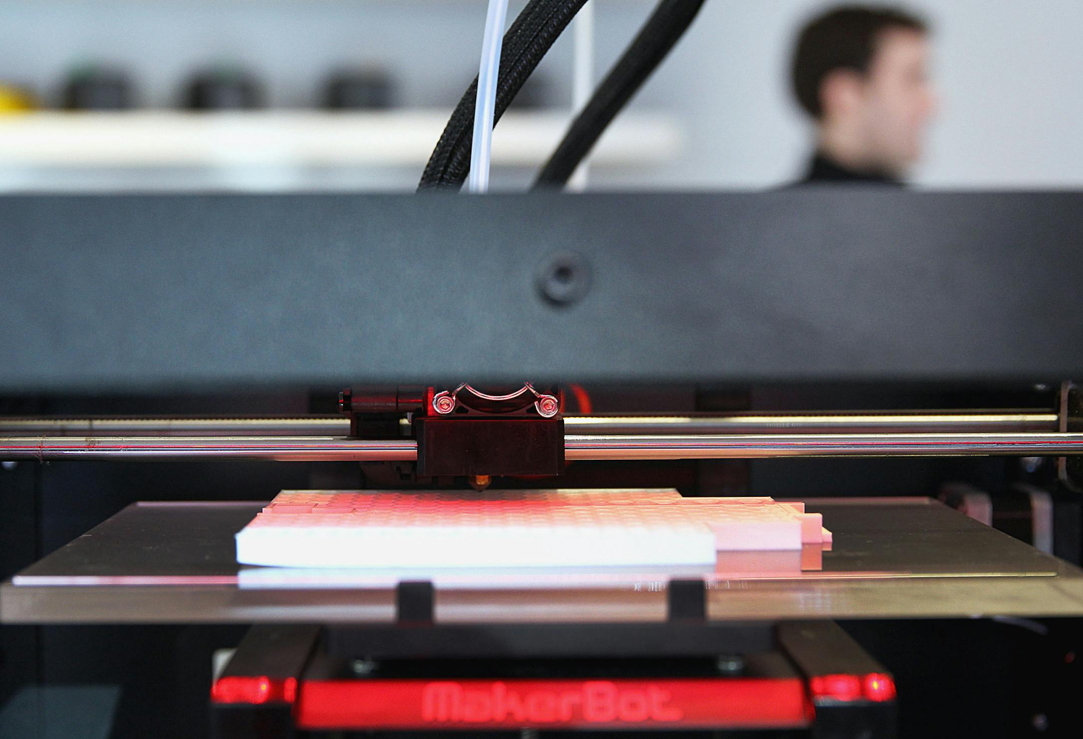 Boston, MA 112113 A Replicator 2 at the new MakerBot 3D printer store in Boston, Thursday, November 21 2013. Mandatory credit: (Globe Staff/Wendy Maeda) section: ORG XMIT: 6.2.2612289676